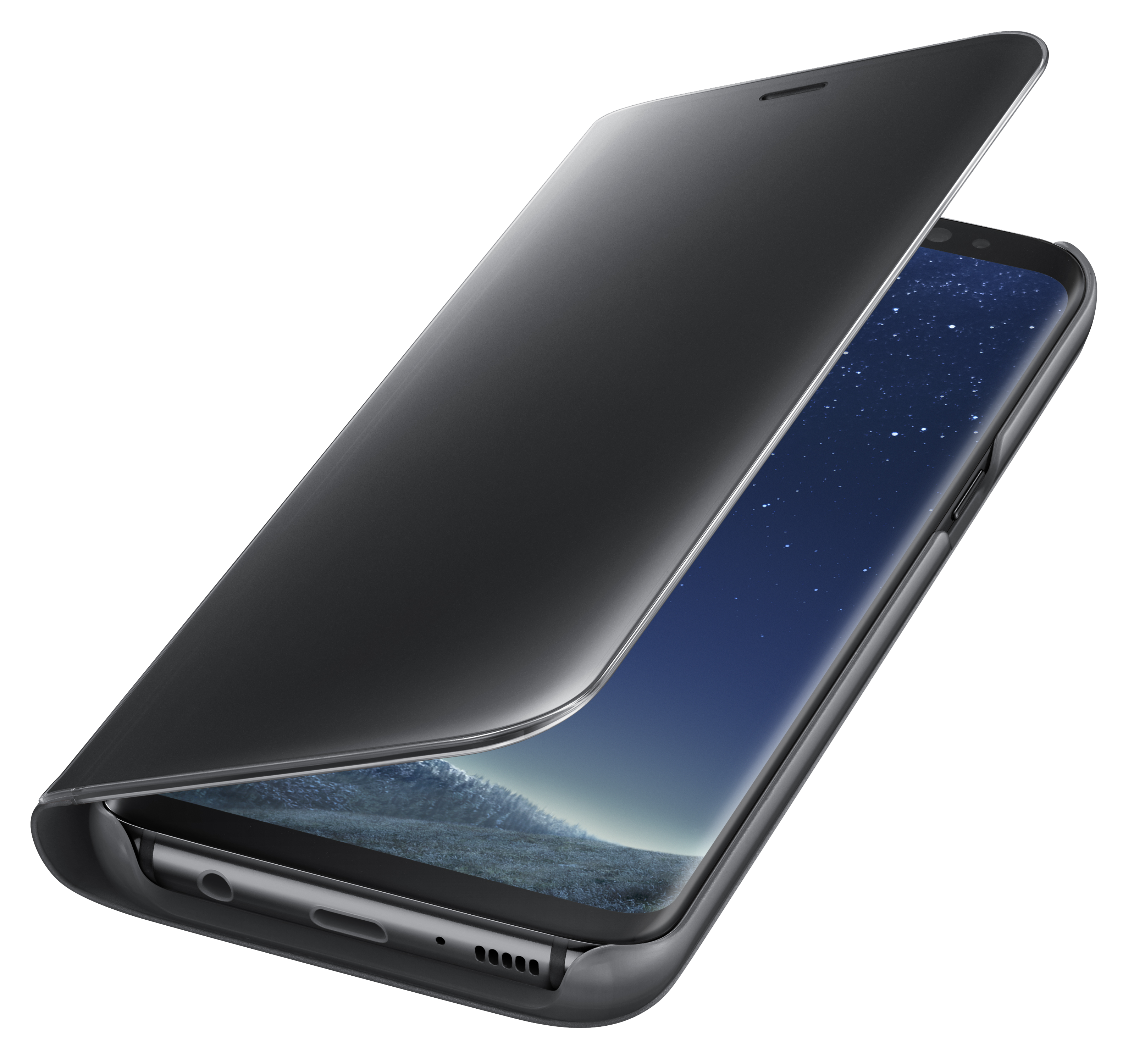 SAMSUNG Galaxy S8 Clear View Standing Cover Zwart