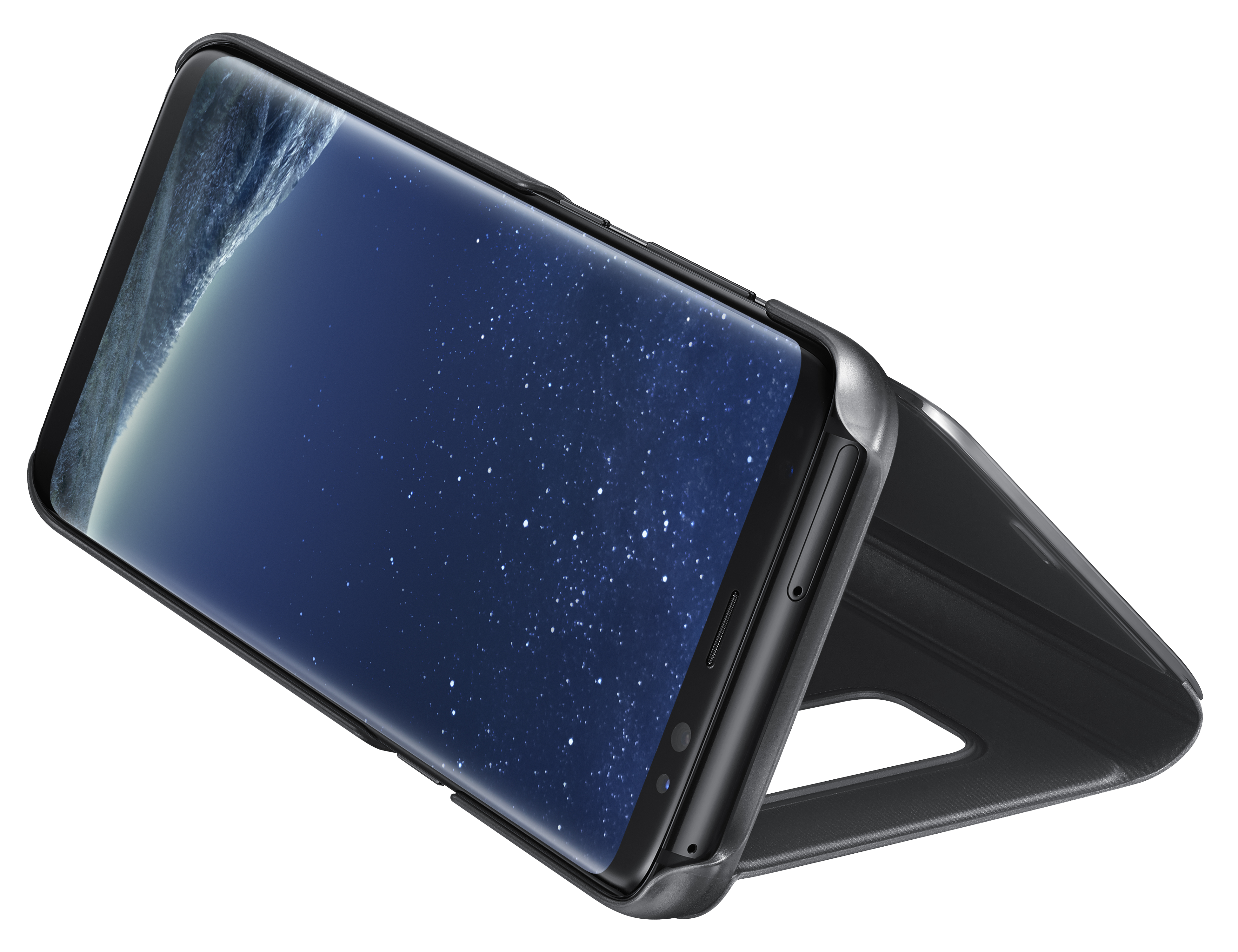 SAMSUNG Galaxy S8 Clear View Standing Cover Zwart