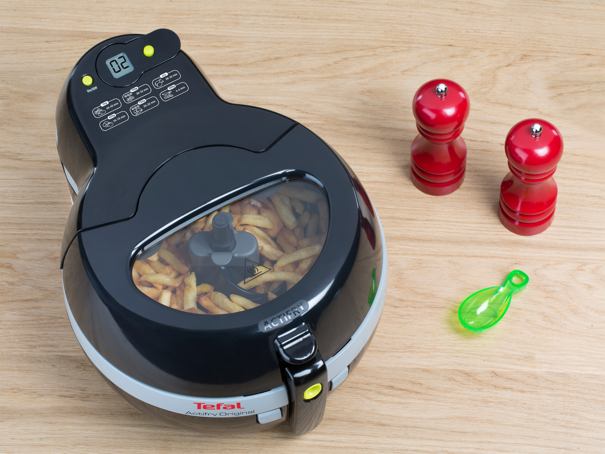 TEFAL FZ7108 ActiFry Heißluftfritteuse 1400 Watt Schwarz/Grau
