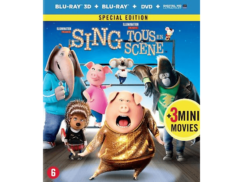 Sing 3D + 2D Blu-ray