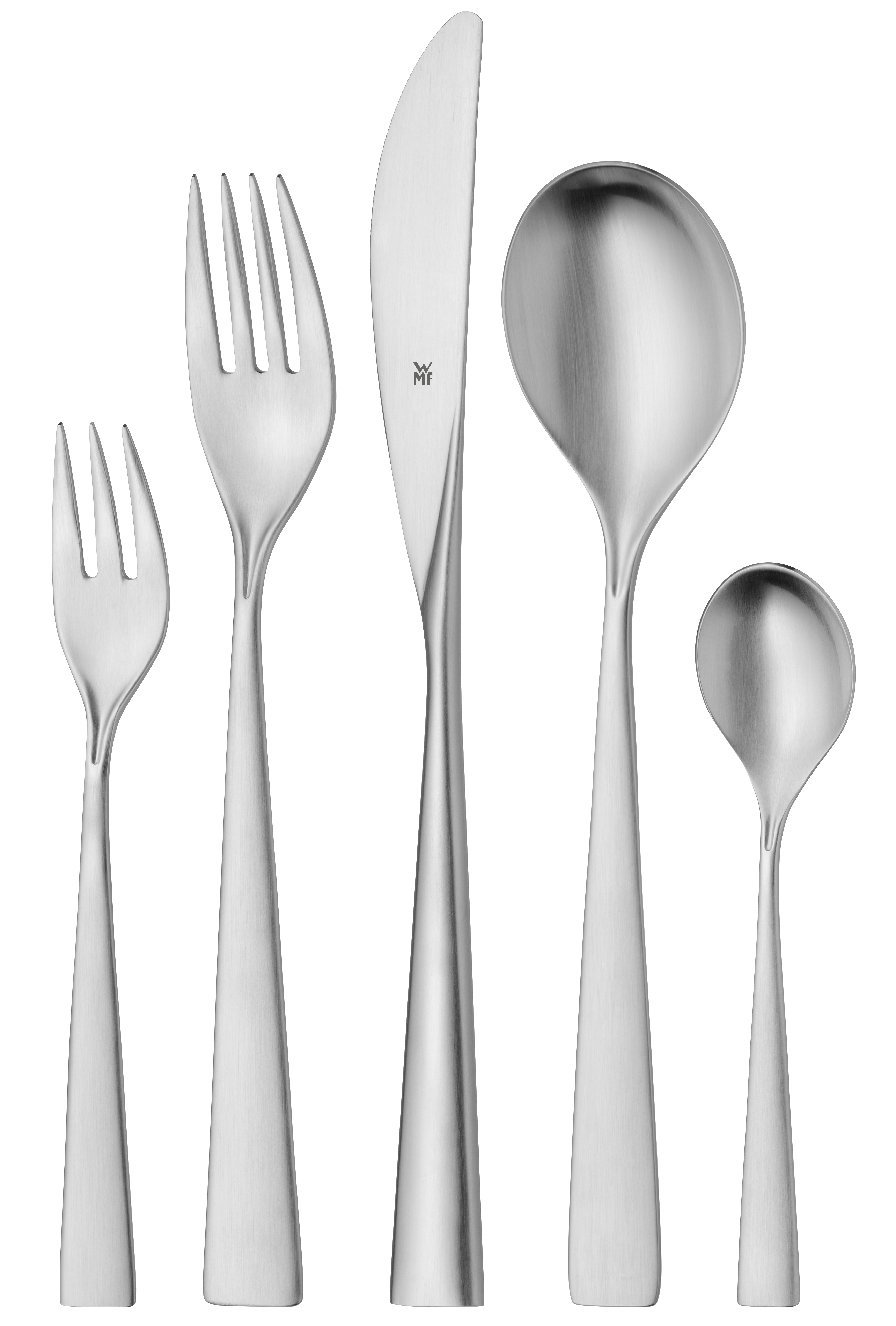 WMF 11.5791.9990 Bellano matt 30-tlg. Besteck-Set Edelstahl rostfrei 18/10
