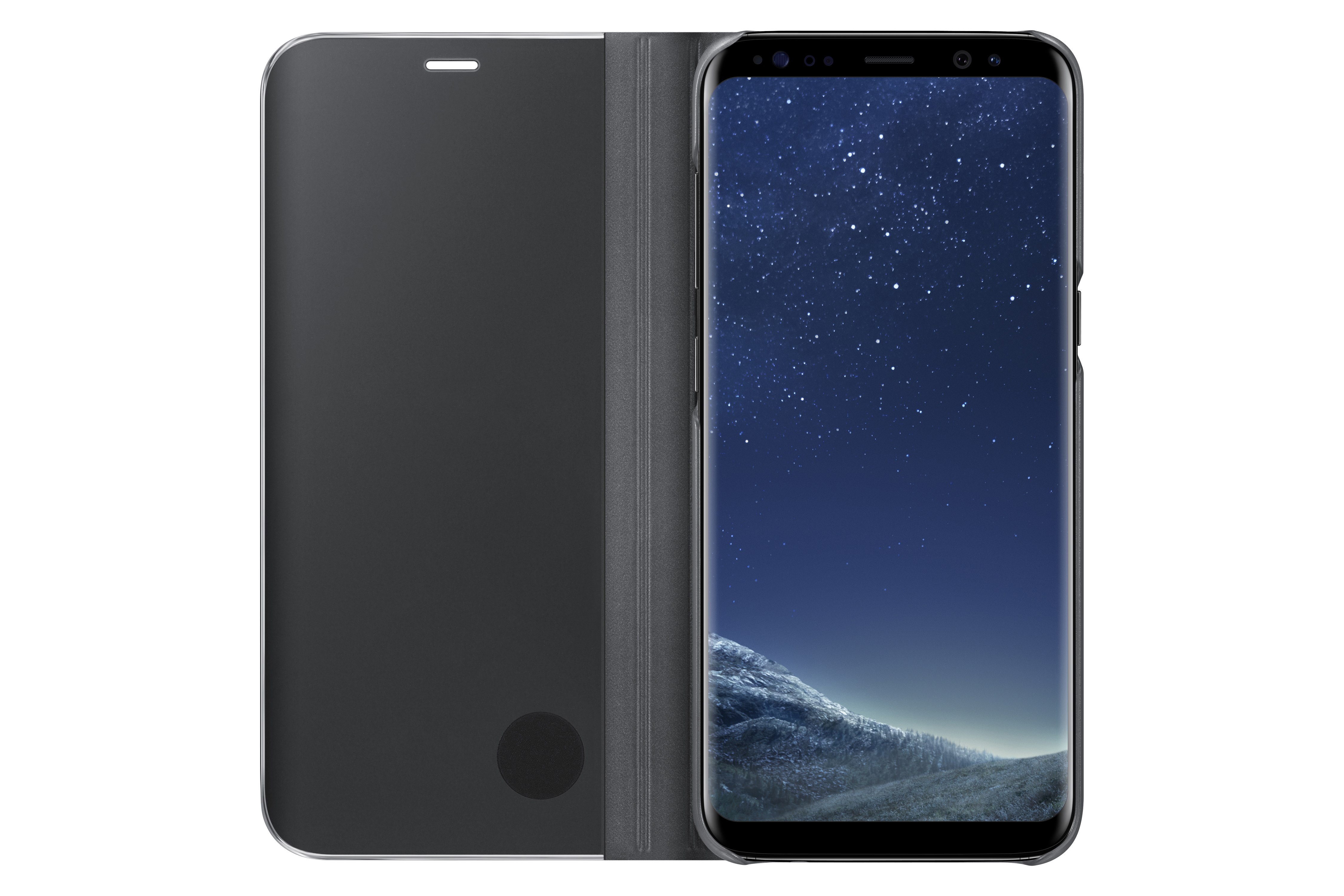 SAMSUNG Clear View, Bookcover, Samsung, Galaxy S8, Schwarz