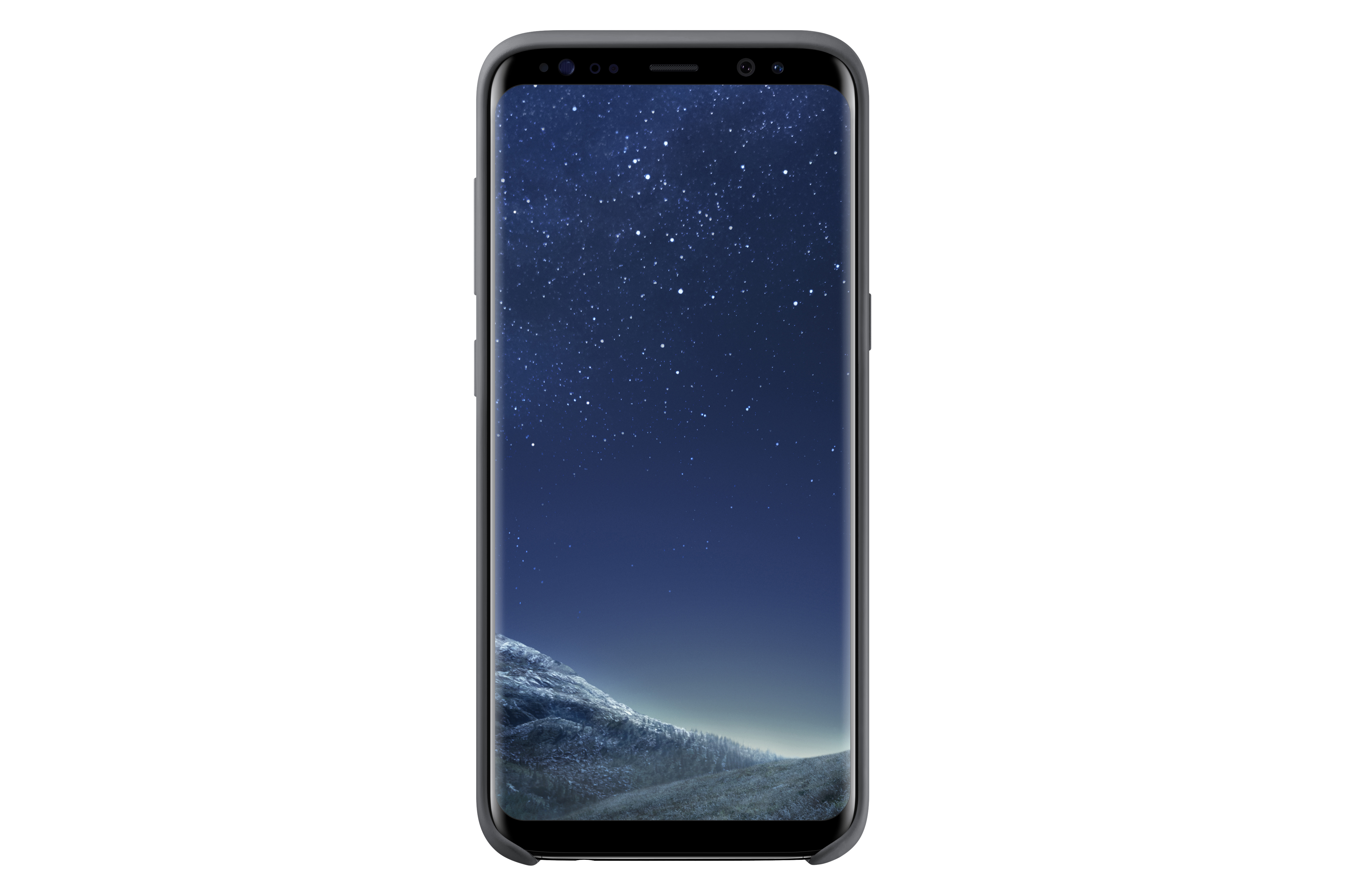 SAMSUNG Silicone Cover, Backcover, Samsung, Galaxy S8, Dark Gray