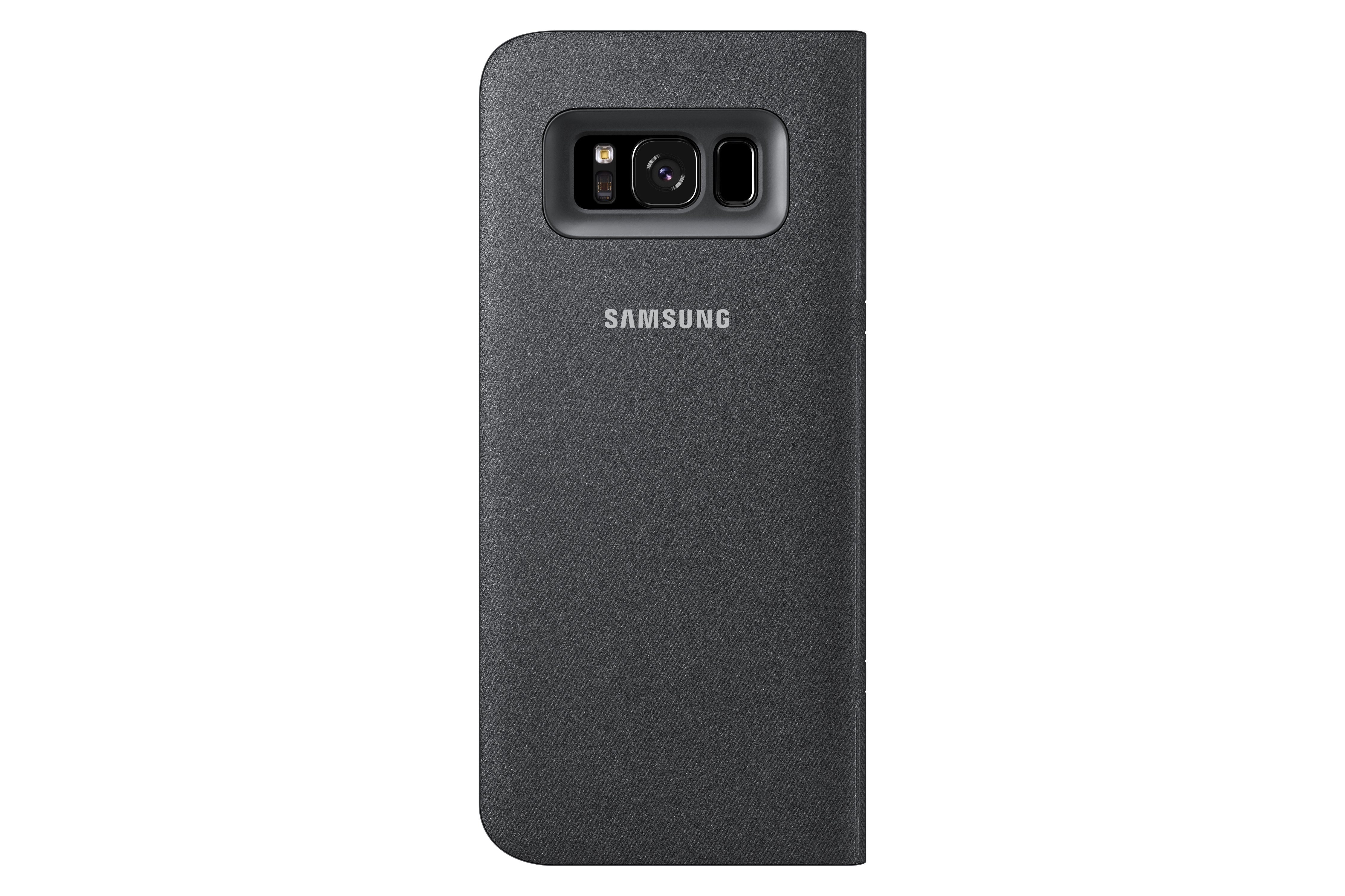 SAMSUNG LED View Cover, Bookcover, Samsung, Galaxy S8, Schwarz