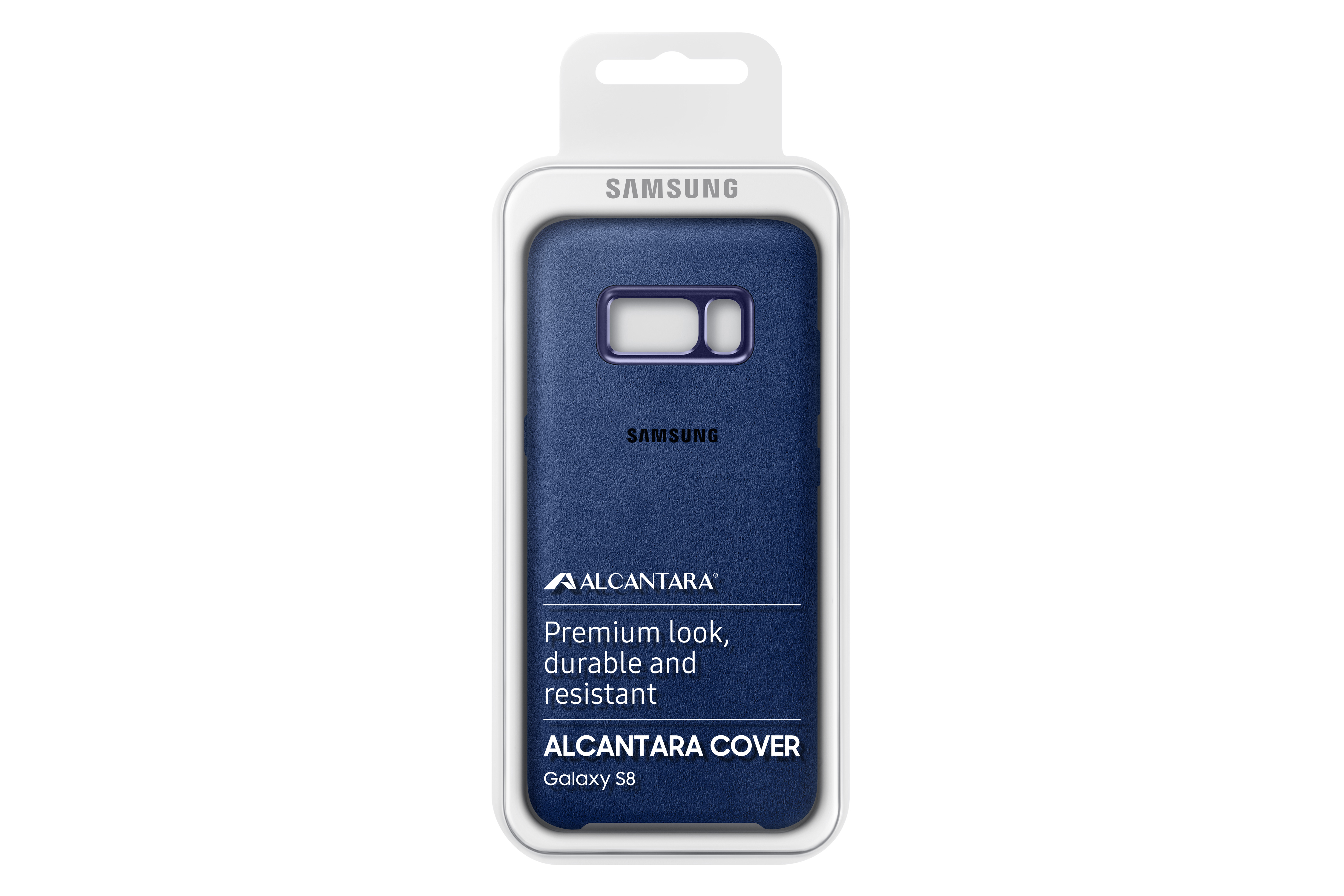 SAMSUNG Alcantara, Backcover, Samsung, Galaxy S8, Blau