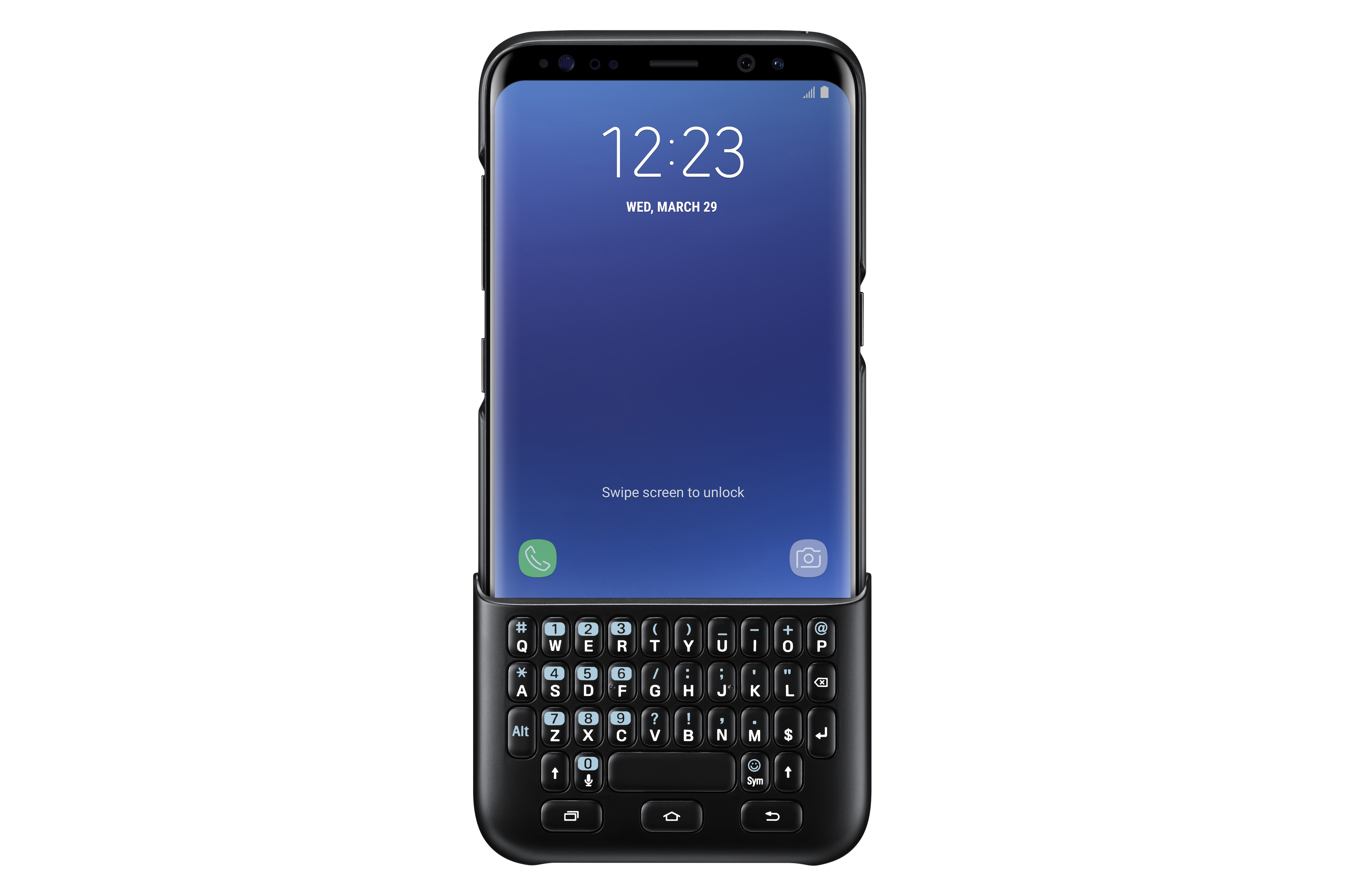 SAMSUNG Keyboard Cover, Backcover, Samsung, Galaxy S8, Schwarz