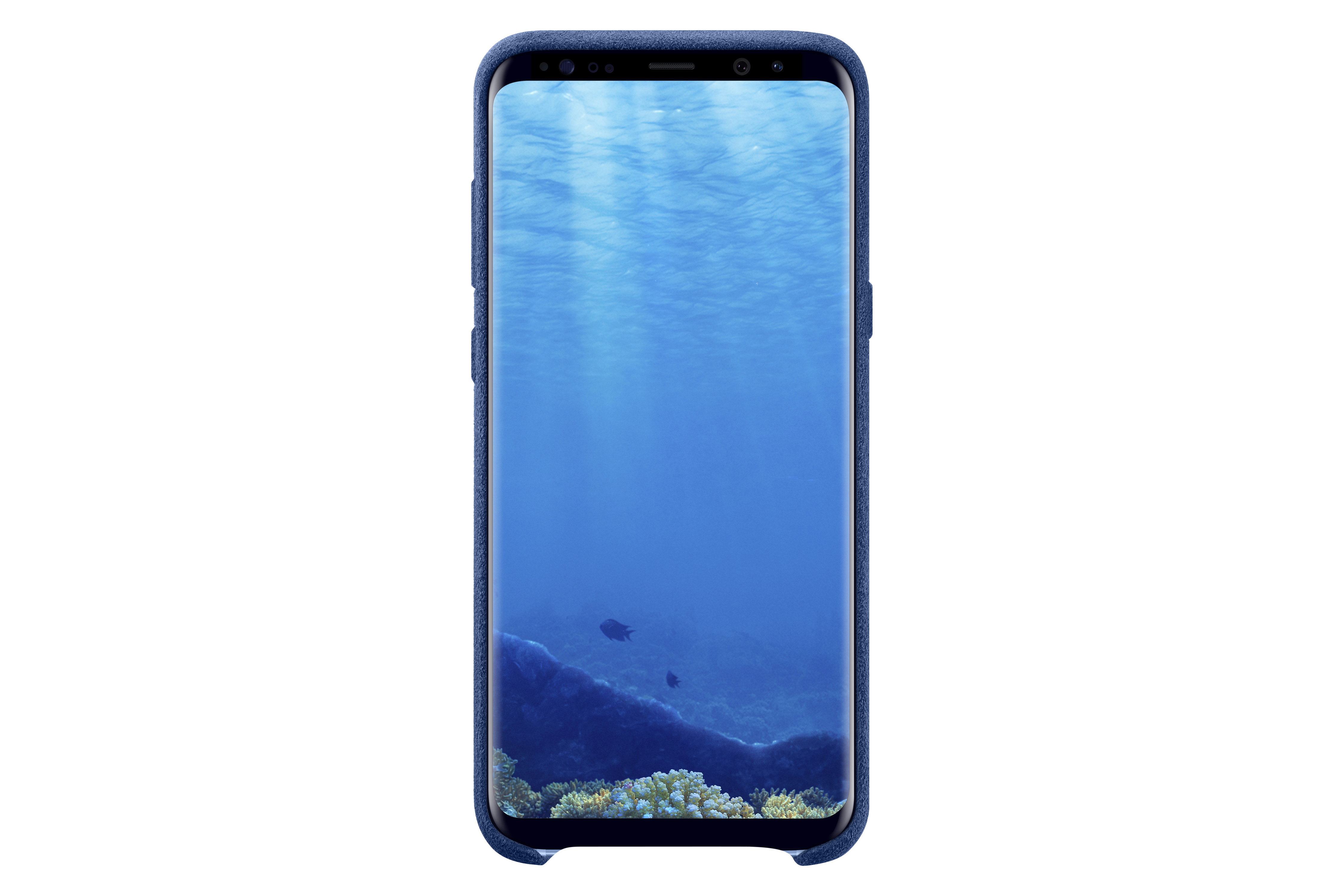 SAMSUNG Alcantara Cover, Backcover, Samsung, Galaxy S8+, Blau