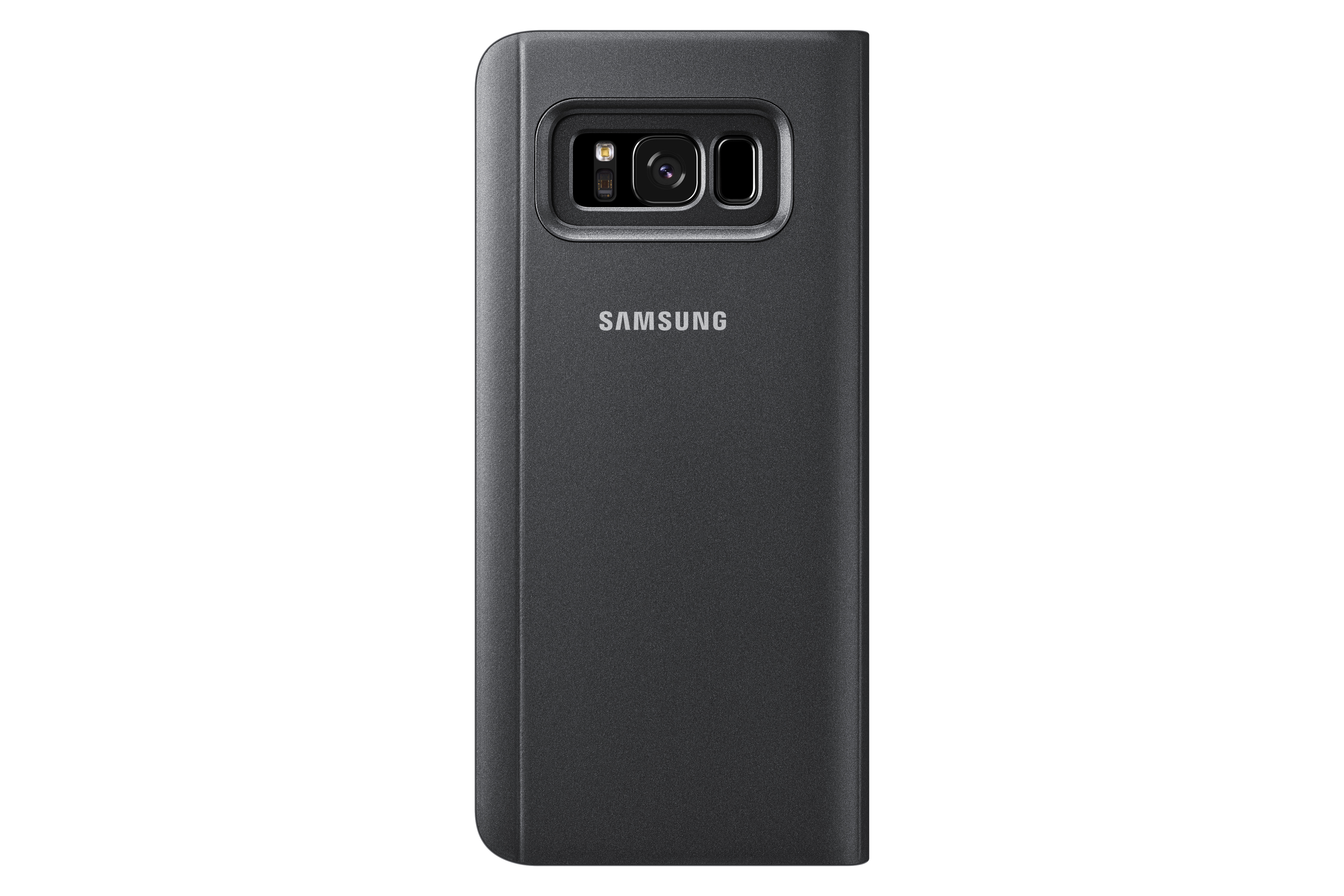 SAMSUNG Clear View, Bookcover, Samsung, Galaxy S8, Schwarz