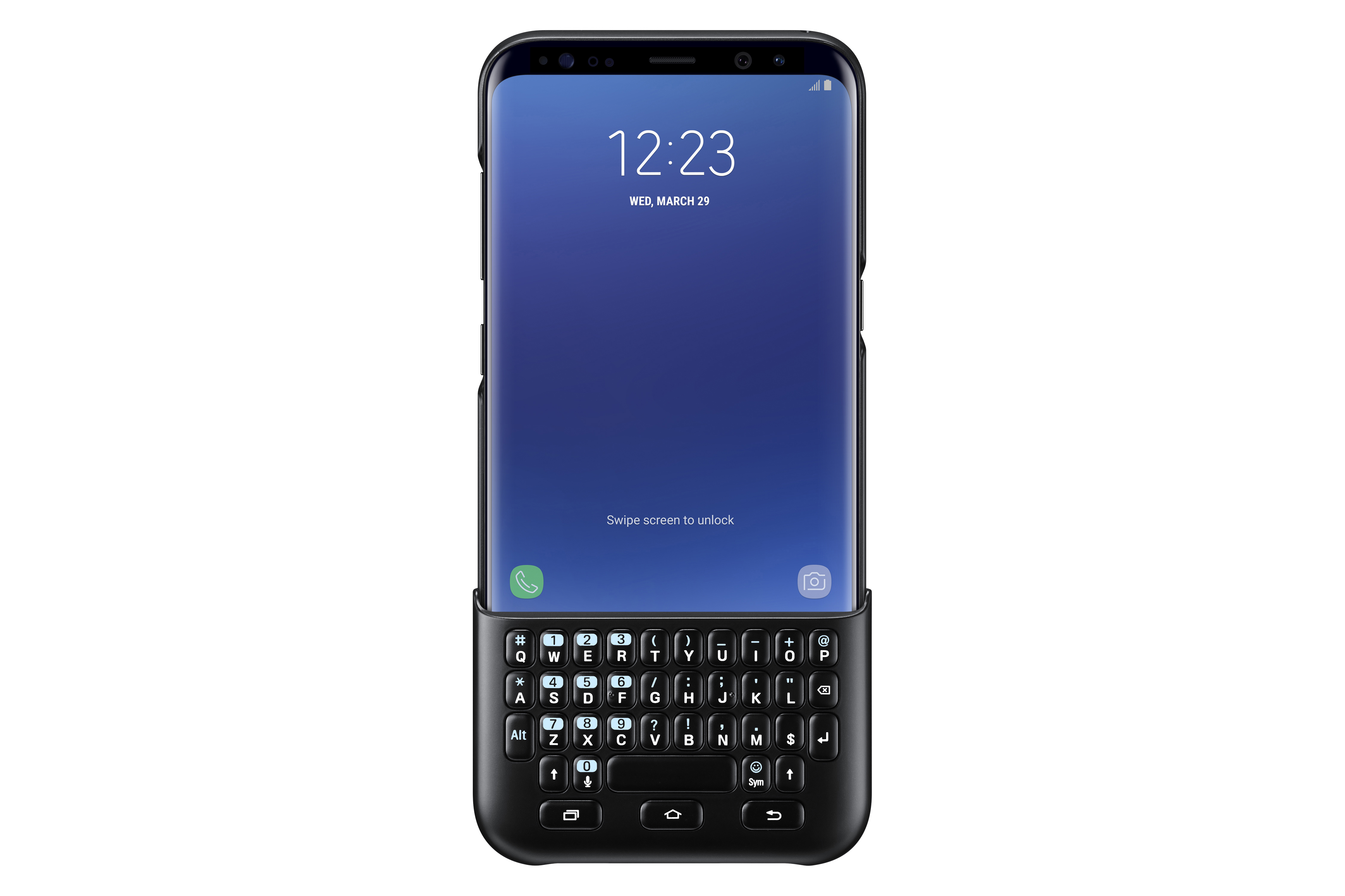 SAMSUNG Keyboard Cover, Backcover, Samsung, Galaxy S8+, Schwarz
