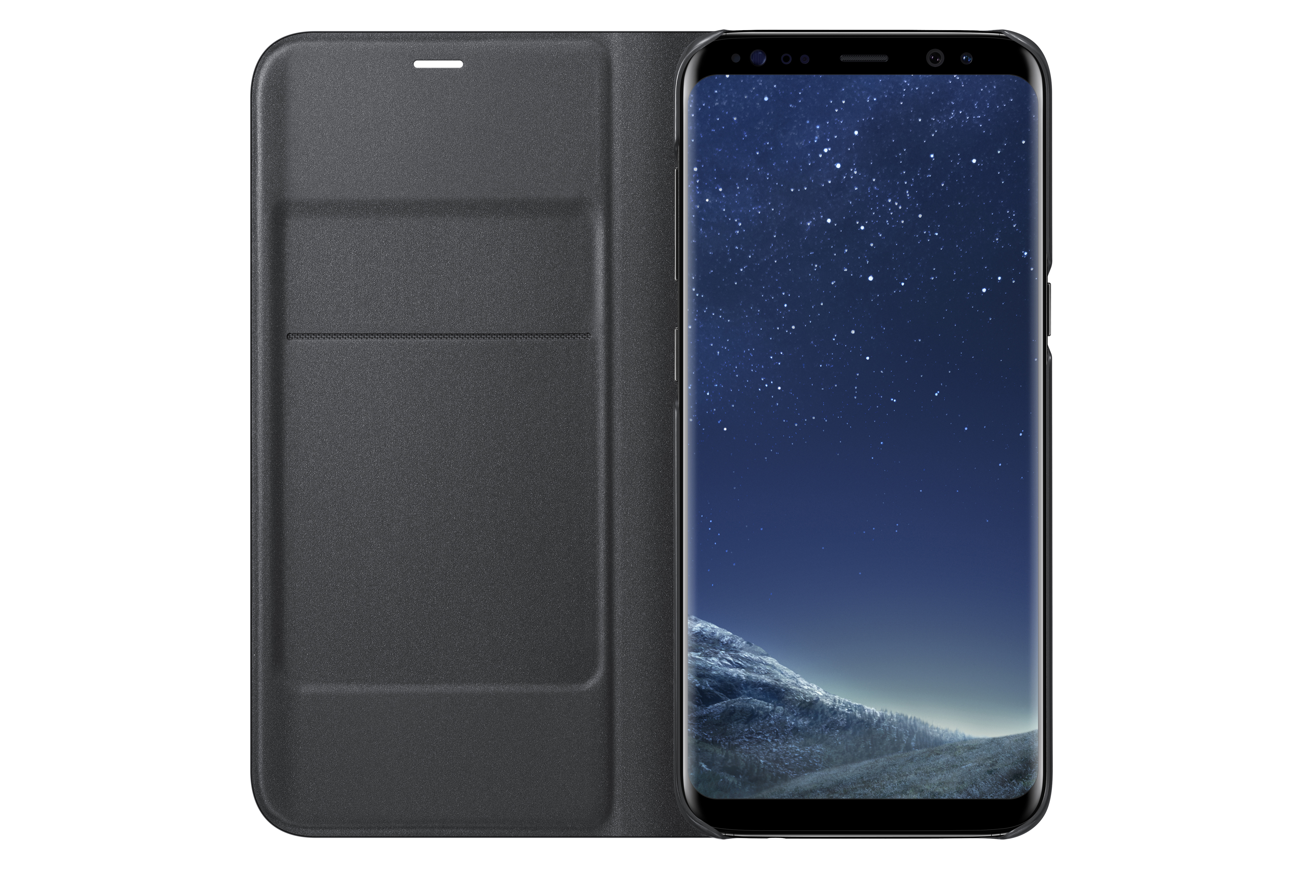 SAMSUNG LED View Cover, Bookcover, Samsung, Galaxy S8, Schwarz