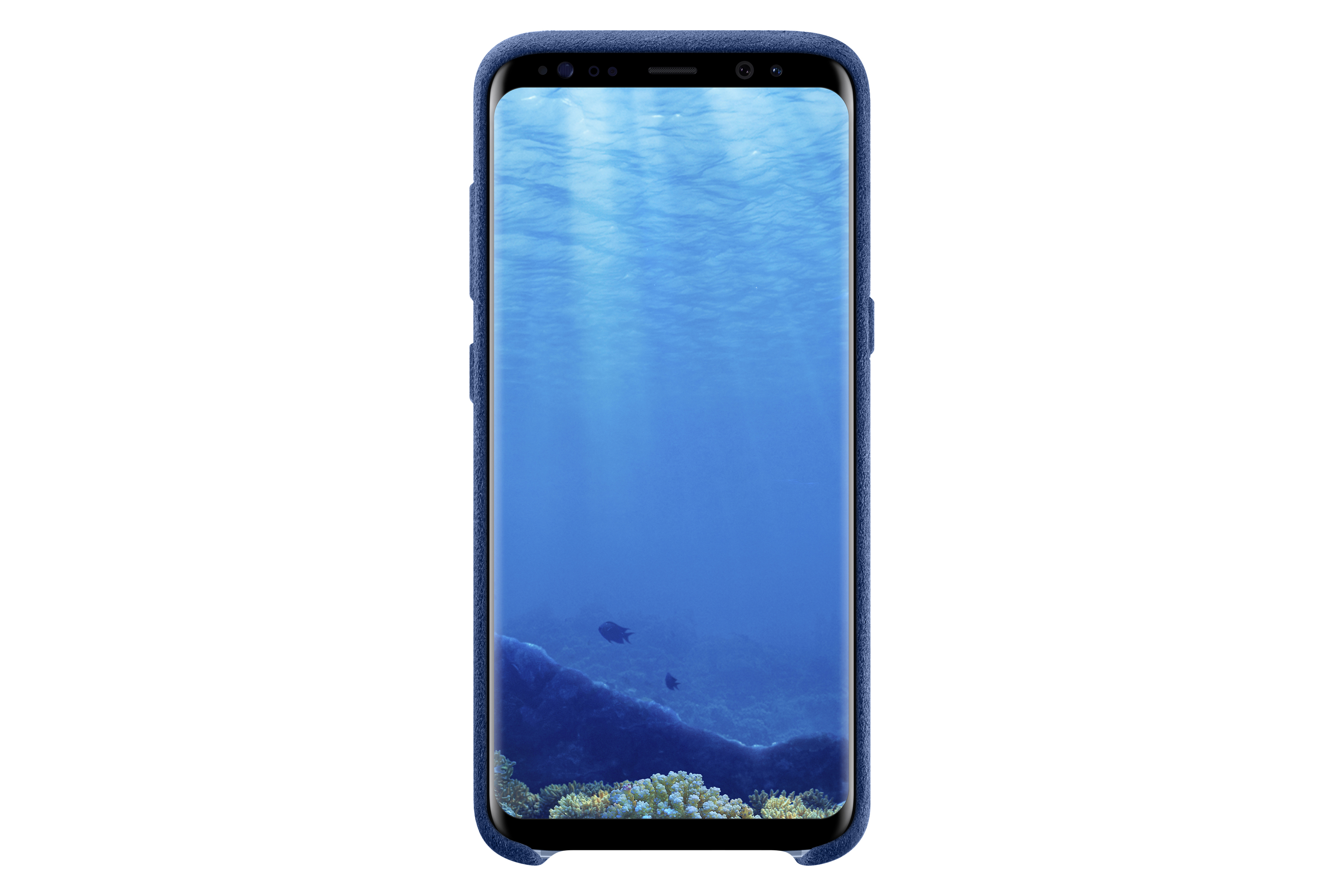 SAMSUNG Alcantara, Backcover, Samsung, Galaxy S8, Blau