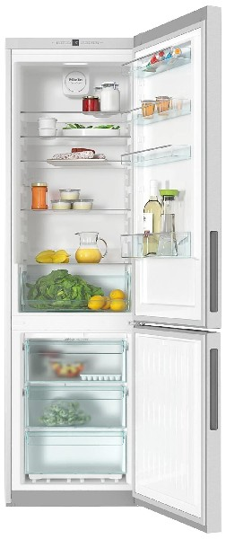 MIELE KFN 29133 D ed/cs Kategorie 7 Kühlgefrierkombination (D, 344 l, 2011 mm hoch, Edelstahl)