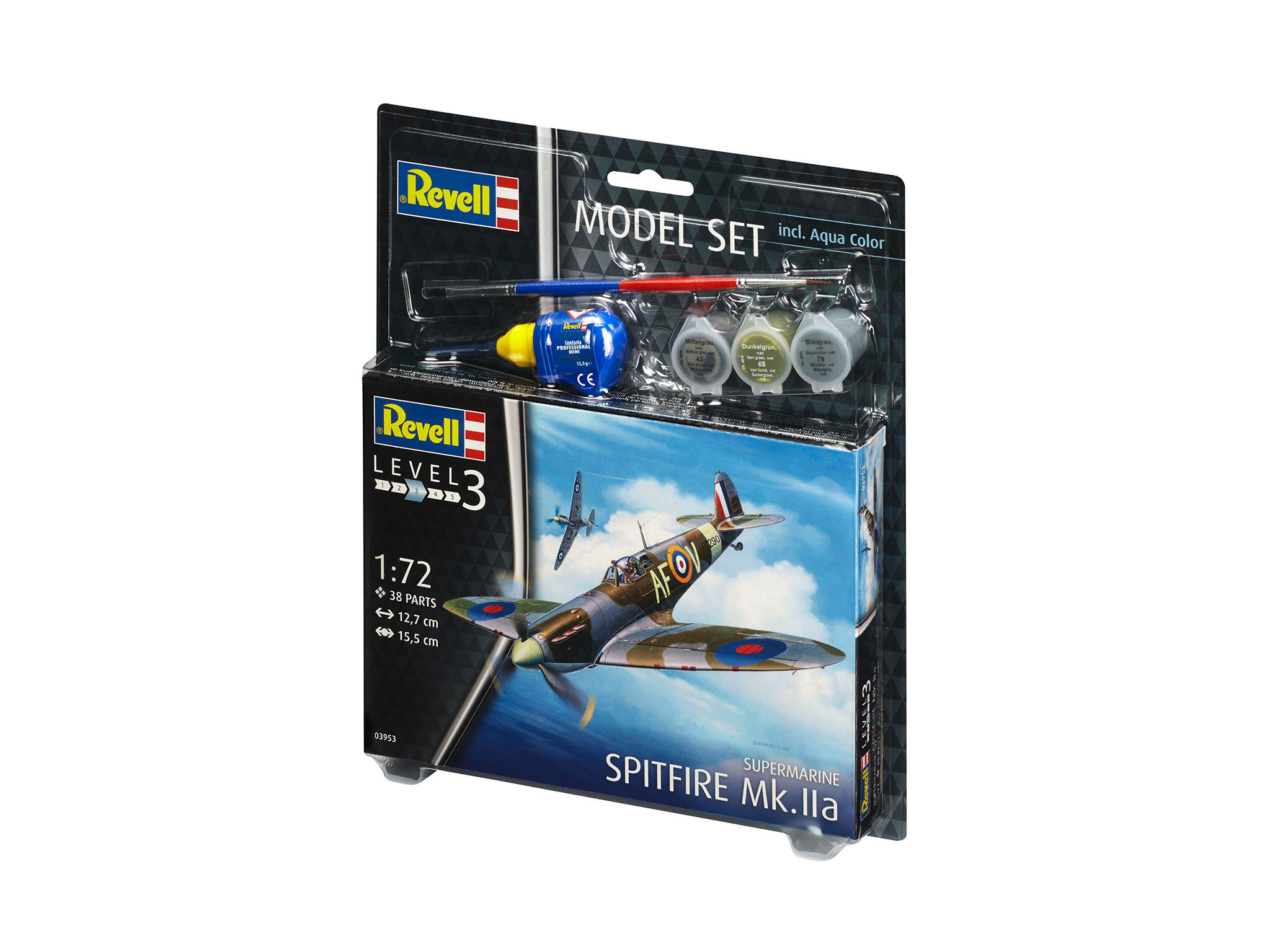 REVELL Model Set Spitfire Mk.IIa Mehrfarbig Modellbausatz