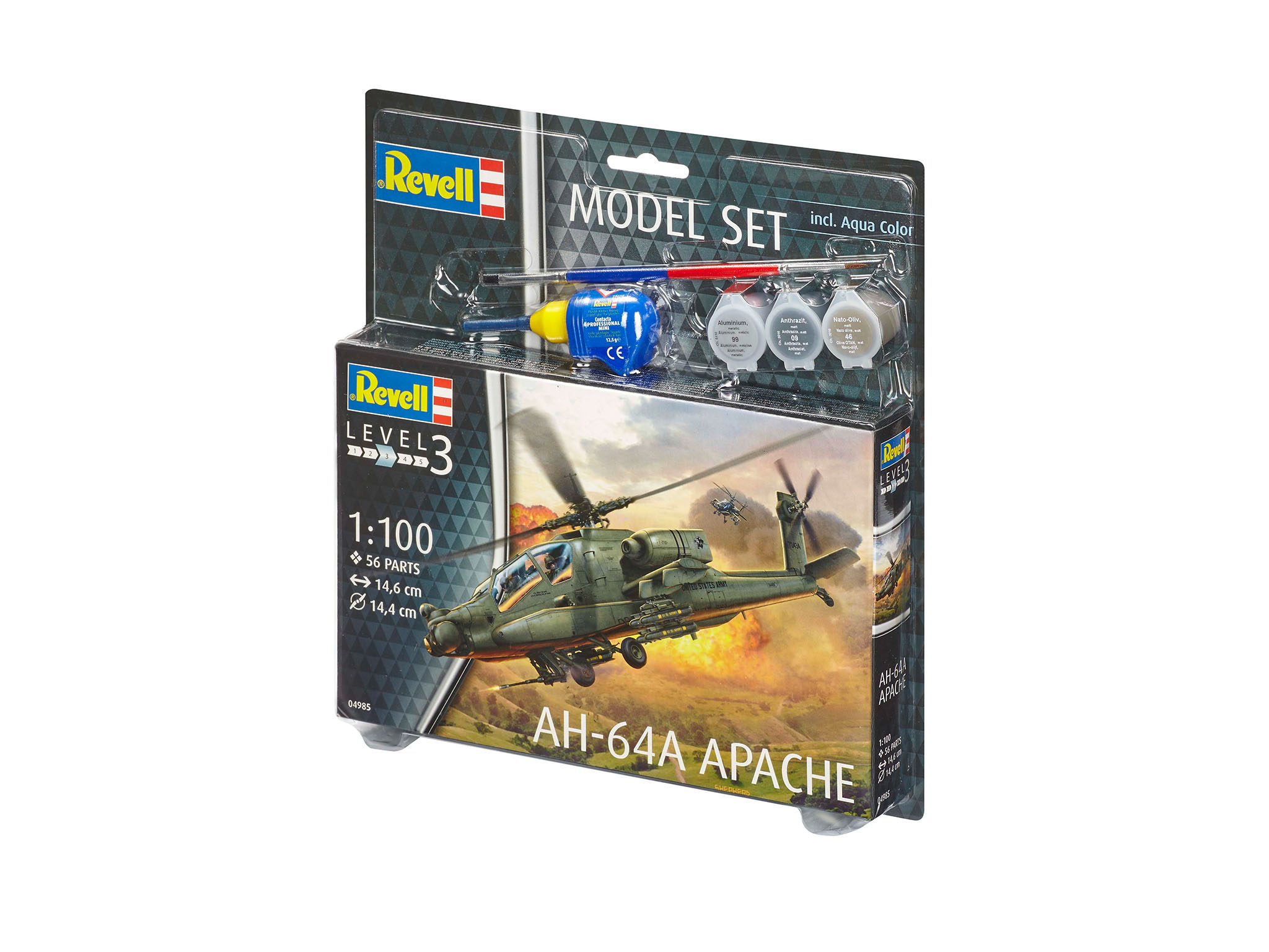 Apache AH-64A REVELL Mehrfarbig Set Model Spielwaren,