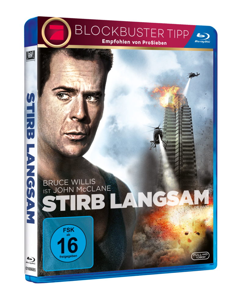 Blu-ray-Disc-Cover für den Film 'Stirb Langsam' mit Bruce Willis.