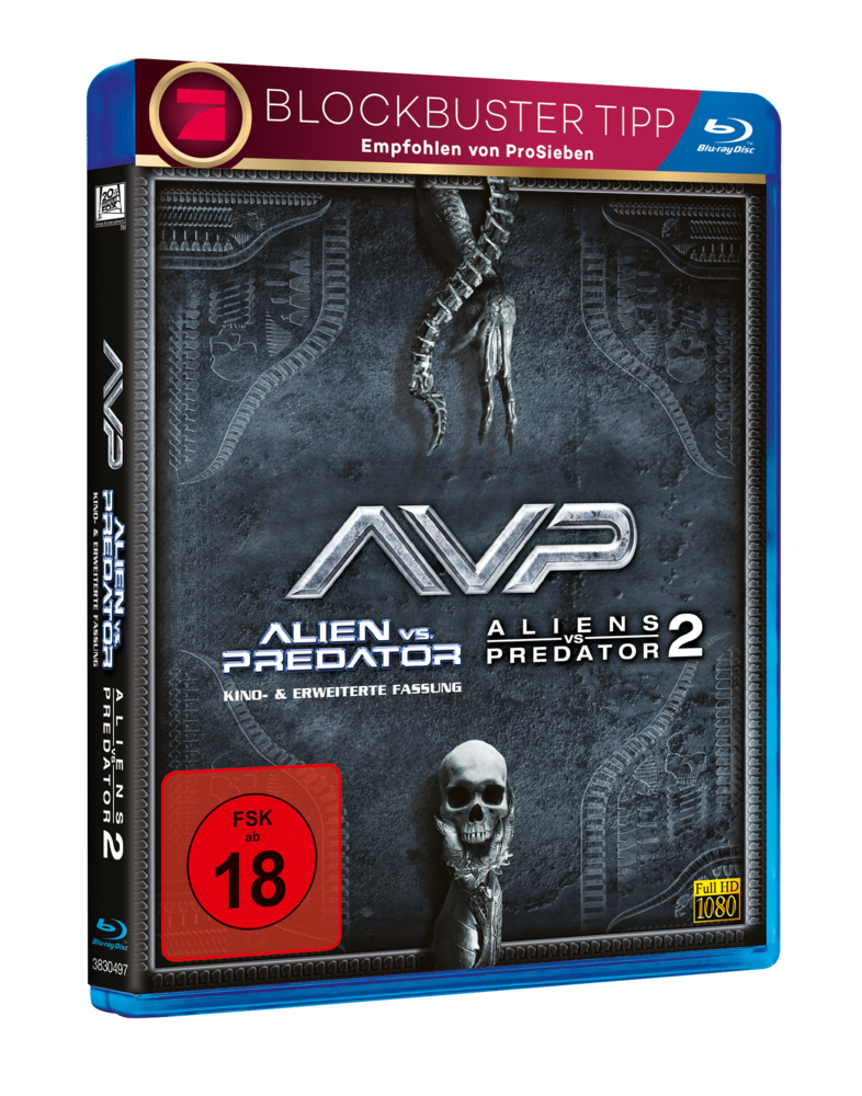 Alien vs. Predator vs. Aliens Predator, 2 Blu-ray