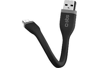 SBS TECABLEMICROSHFLATK Flat Micro USB Data ve Şarj Kablosu
