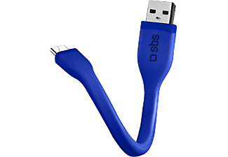 SBS TECABLEMICROSHFLATB Flat Micro USB Data ve Şarj Kablosu