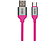 SBS TECABLEMICROFLUOP Flat Silikon Micro USB Data ve Şarj Kablosu Pembe