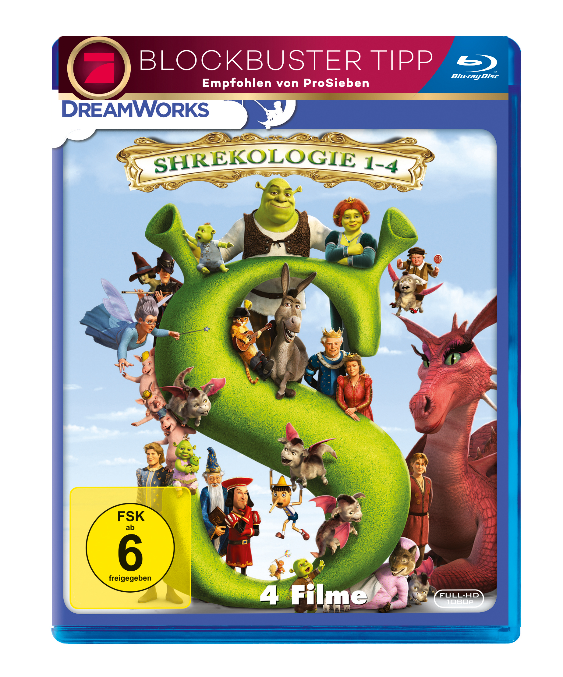 Shrek 1-4 Blu-ray