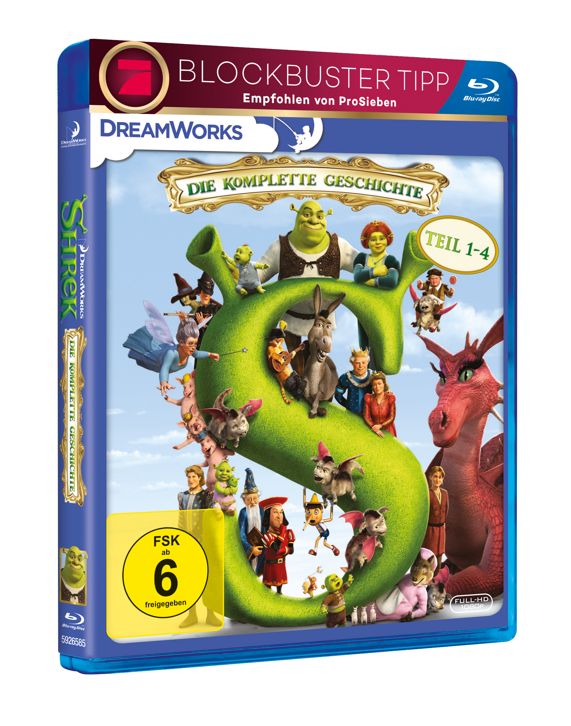 Shrek 1-4 Blu-ray