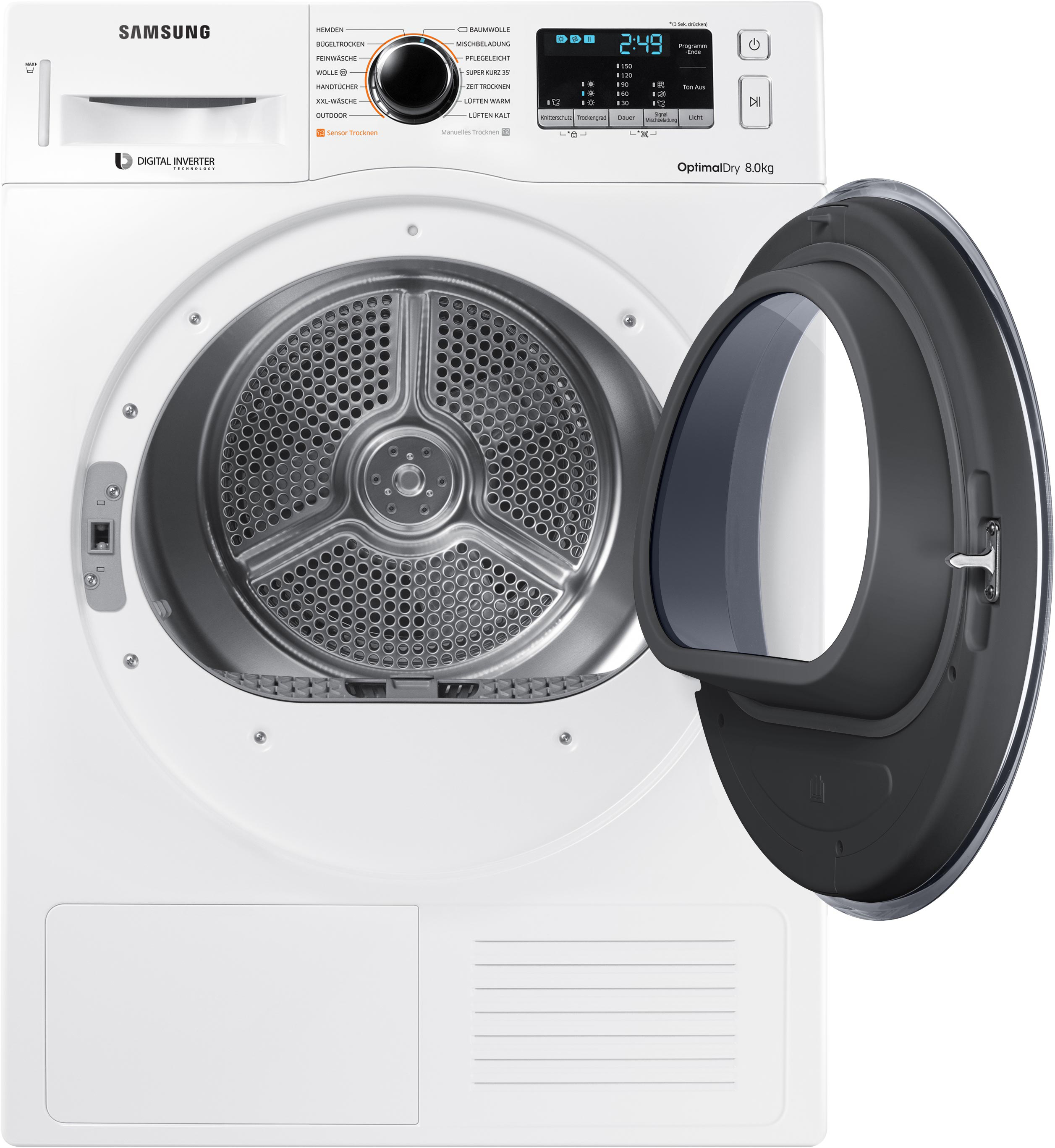 SAMSUNG DV81M5210QW/EG Wärmepumpentrockner (8 kg, A+++, Weiß)
