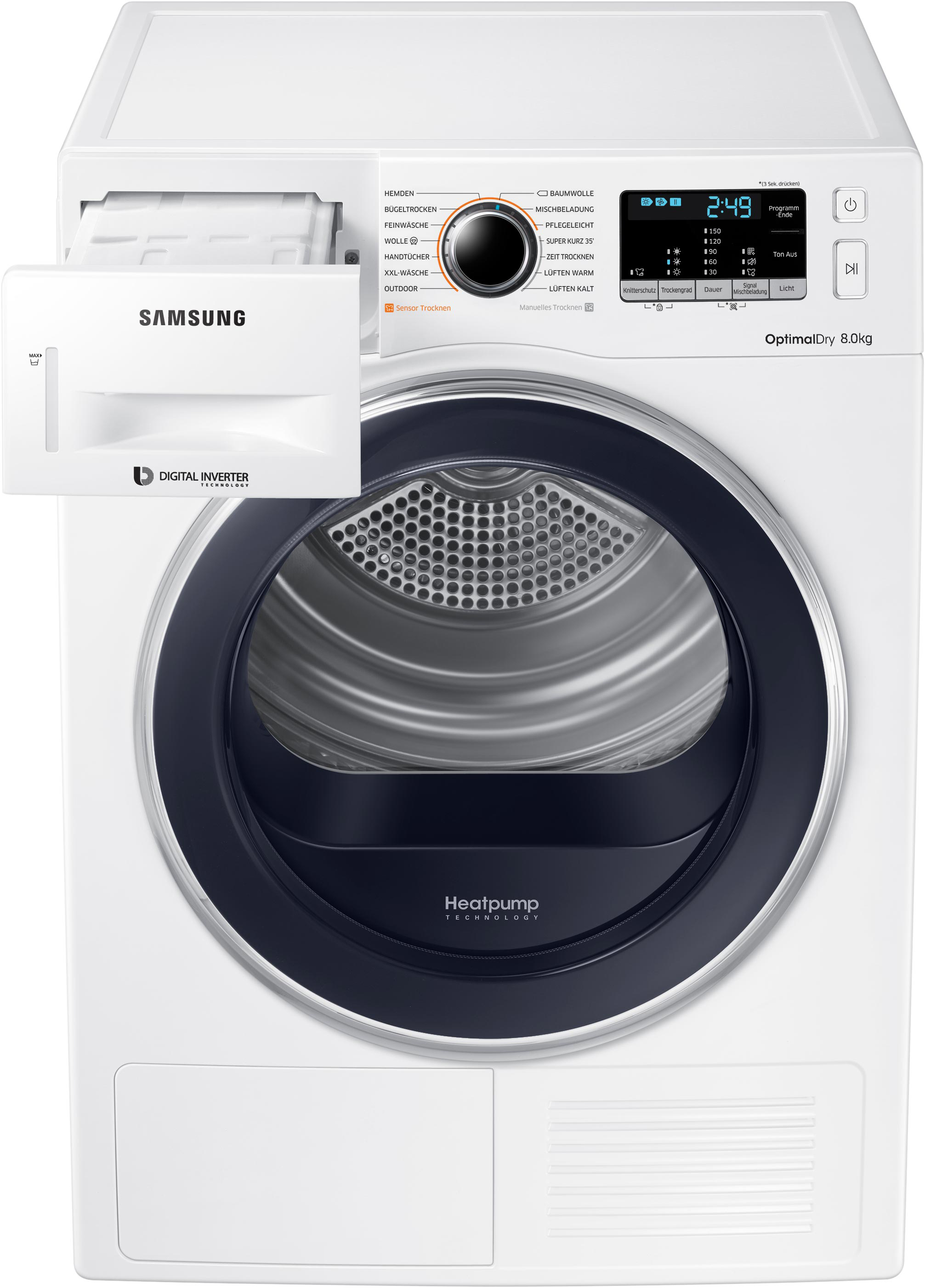 SAMSUNG DV81M5210QW/EG Wärmepumpentrockner (8 kg, A+++, Weiß)