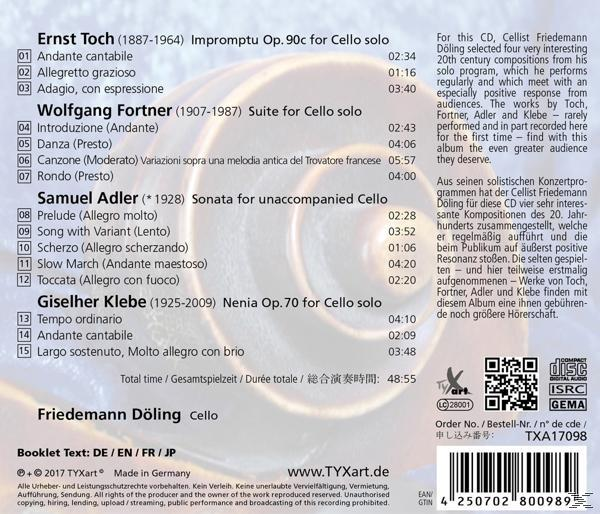 CD-Cover mit Titelliste. Text auf Deutsch, Englisch und Französisch. Das Cover zeigt ein Spiraldesign.