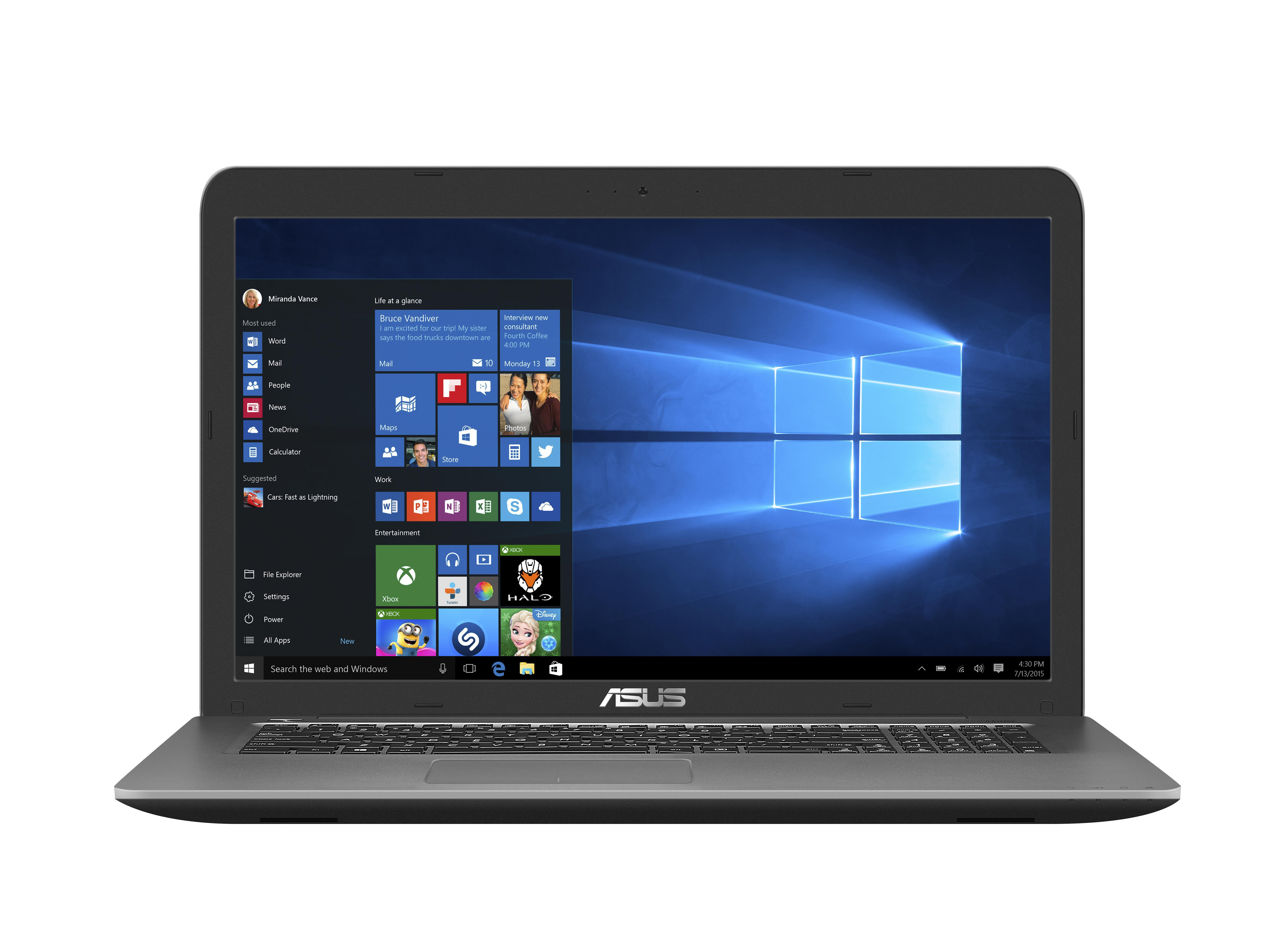 ASUS R753UW-T4078T - 17,3 Zoll - Intel® Core™ i5 i5-7200U - 8 GB - 1 TB - NVIDIA GeForce® GTX 960 - Windows 10 Home (64 Bit)
