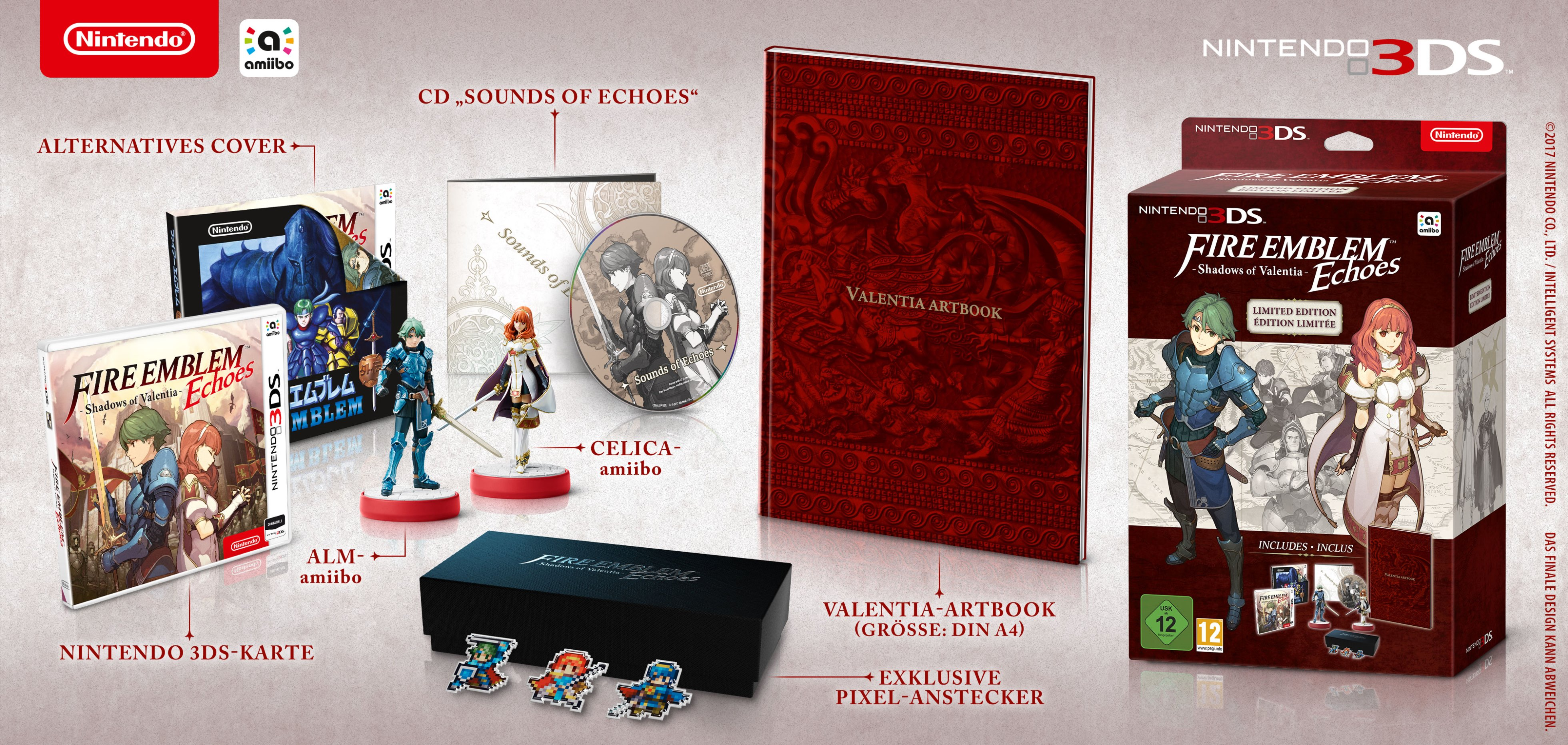 Fire Emblem Echoes: Shadows of Valentia (Special Bundle - limitiert) - [Nintendo 3DS]