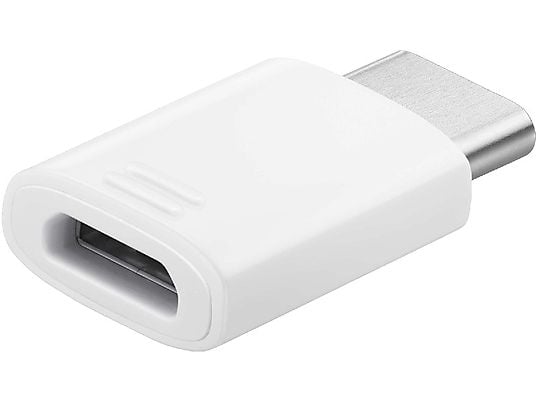 Adaptador de Micro USB a USB C - Samsung EE-GN930BW, Para Carga/Sincronización, Blanco