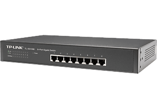 TP LINK TL-SG1008 8 portos gigabit switch fémházas, rackelhető