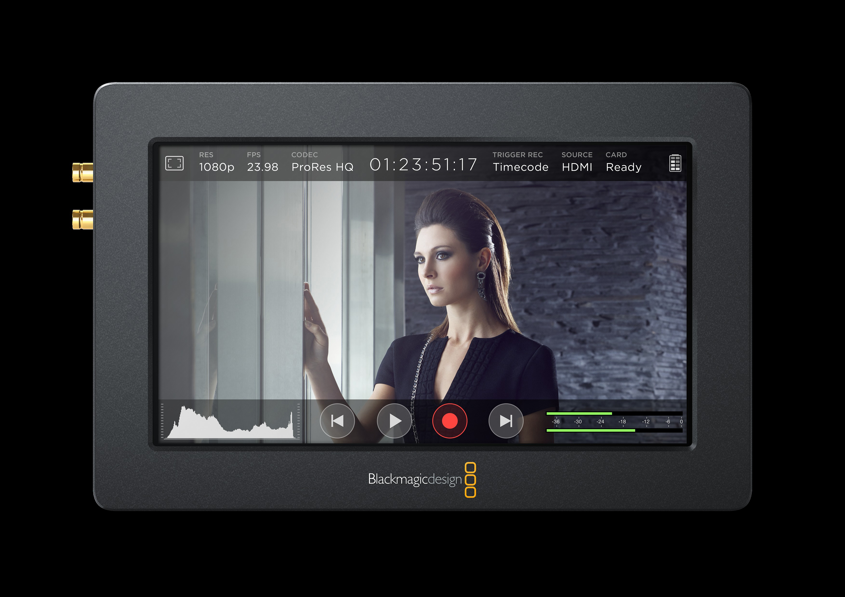 BLACKMAGIC Video Assist, Monitor, Schwarz
