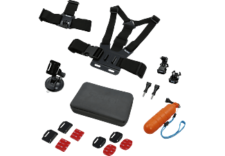 ROLLEI Rollei Sport L - Actioncam set accessori - 17 pezzi - Nero/Rosso - Set di accessori per Actioncam (Multicolore)