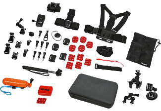 ROLLEI Rollei Sport XL - Actioncam set accessori - 47 pezzi - Nero/Rosso - Set di accessori per Actioncam (Nero/Rosso)