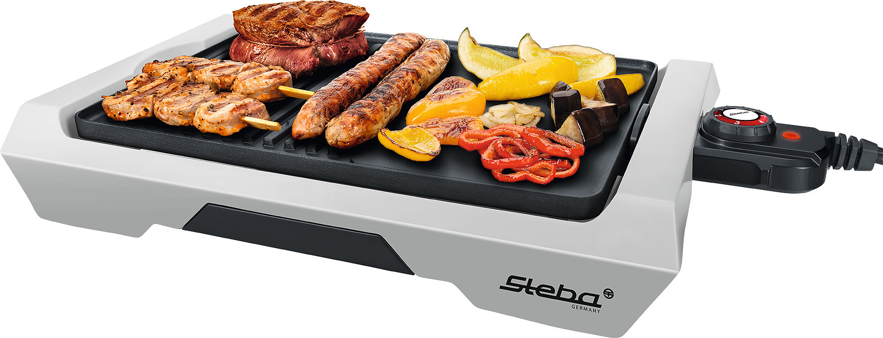 STEBA VG 50 Elektrogrill, Grau/Schwarz (2000 Watt)