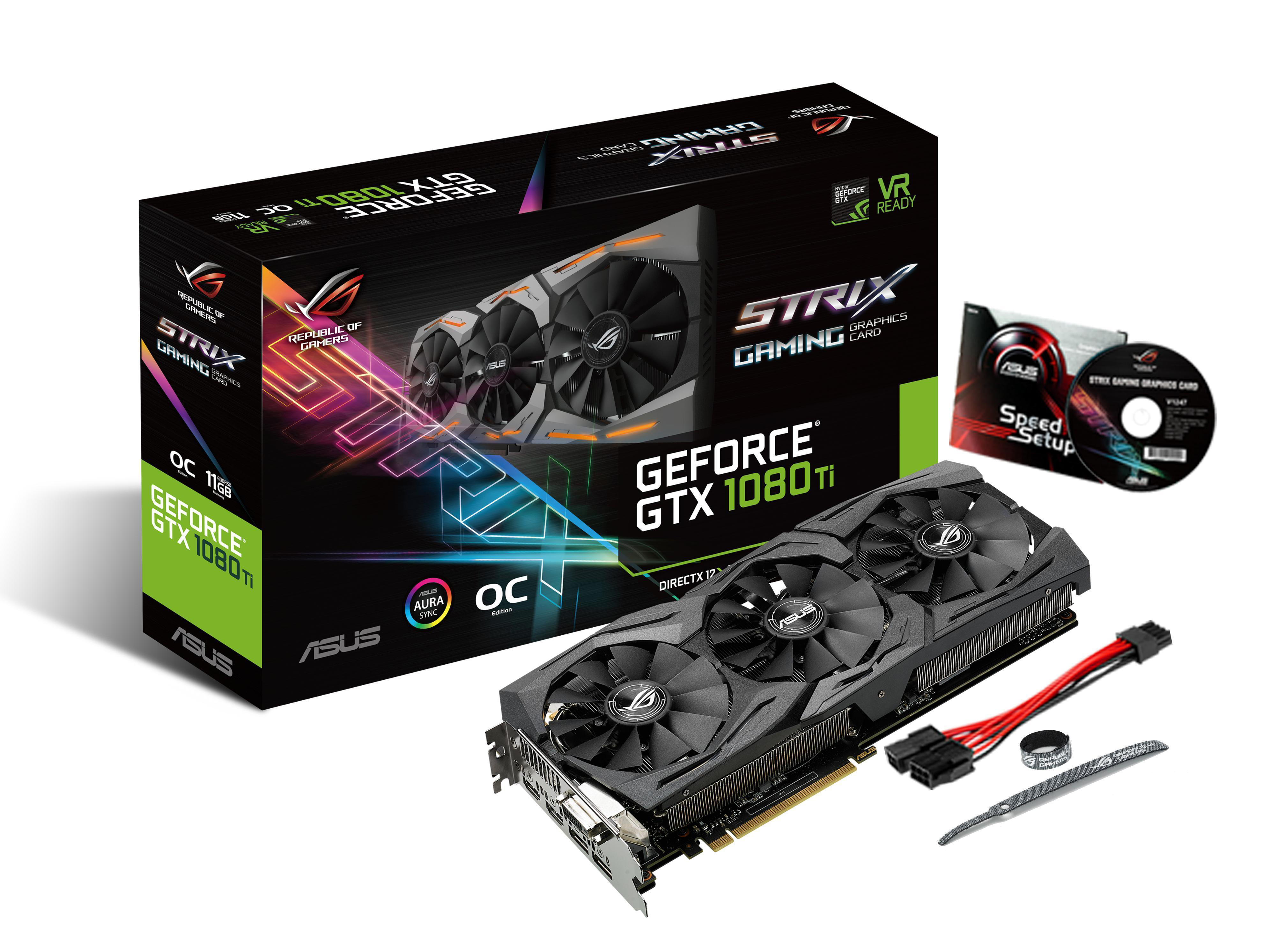 ASUS GeForce® GTX 1080Ti ROG Strix OC 11GB Gaming (NVIDIA, Grafikkarte)