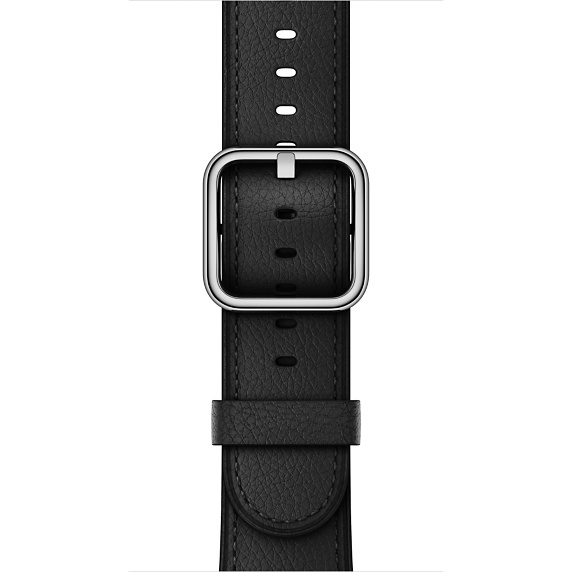 APPLE Klassisches, Lederarmband, Schwarz