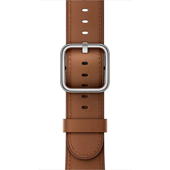 APPLE Klassisches Lederarmband, Ersatzarmband, Sattelbraun