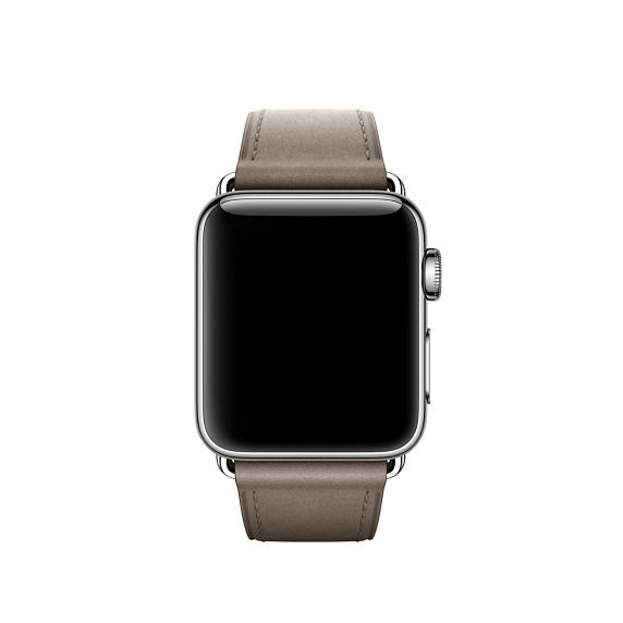 APPLE Klassisches Lederarmband, Ersatzarmband, Taupe