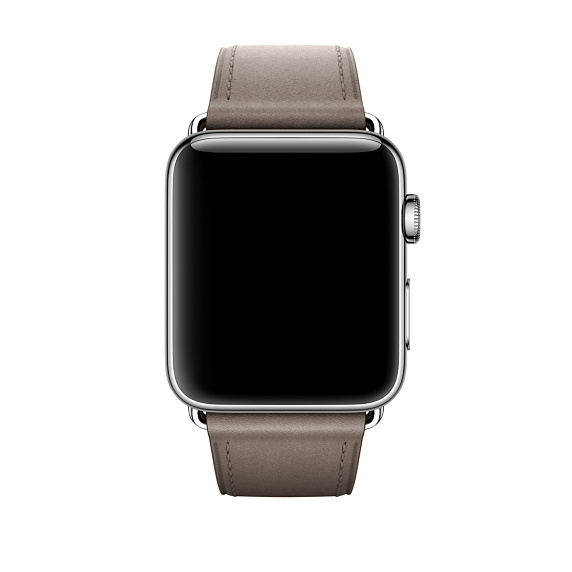 APPLE Klassisches Lederarmband, Ersatzarmband, Taupe