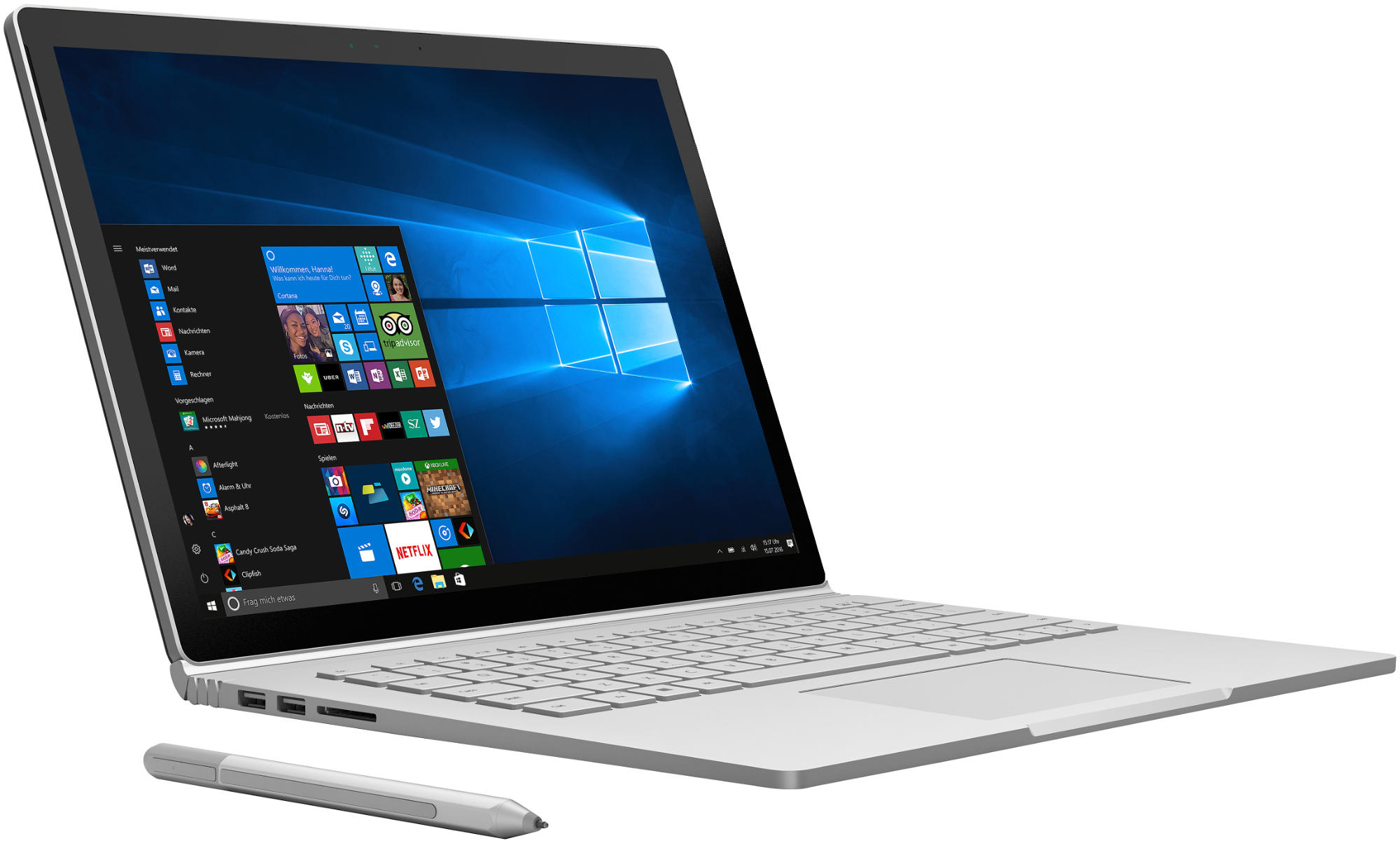 MICROSOFT Surface Book - 13,5 Zoll - Intel® Core™ i5 i5-6300U - 8 GB - 128 GB - Intel® HD Graphics - Windows 10 Pro (32 bit)