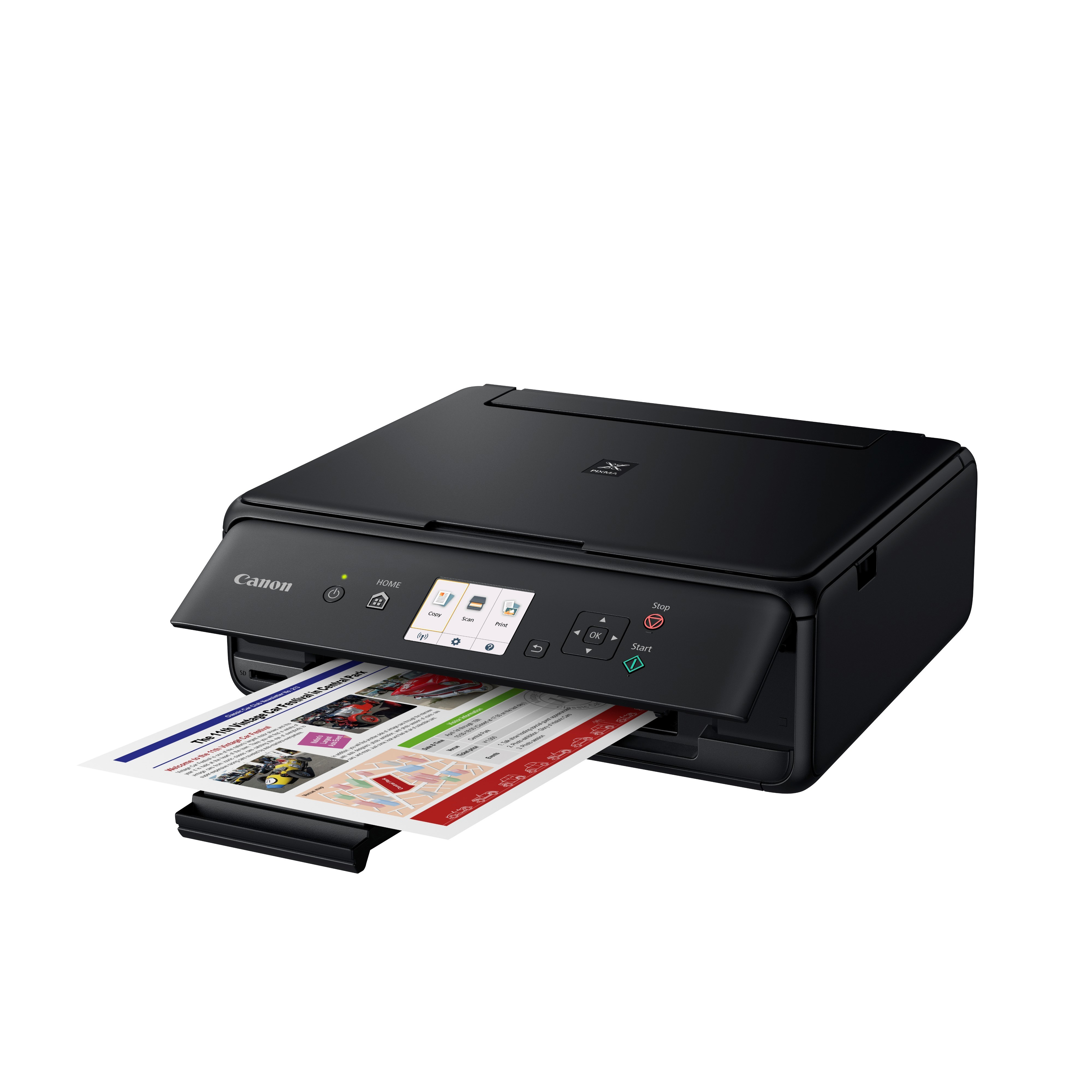 CANON PIXMA TS5055 + 50 Blatt Fotopapier PP-201 Tintenstrahl 3-in-1 Multifunktionsdrucker WLAN