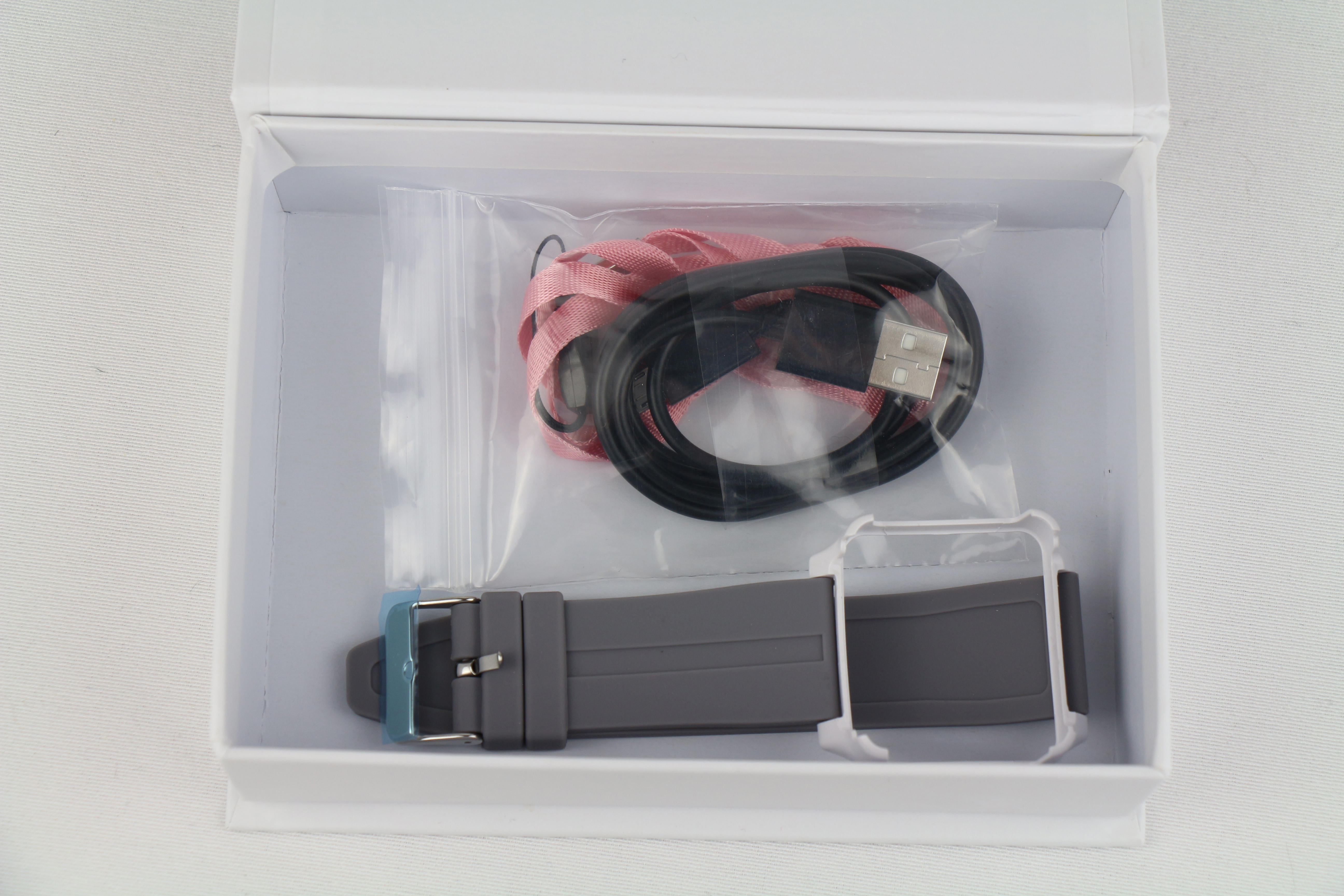 RHD SOS, Fitness Tracker, -, Weiß/Pink, Weiß/Blau/Schwarz