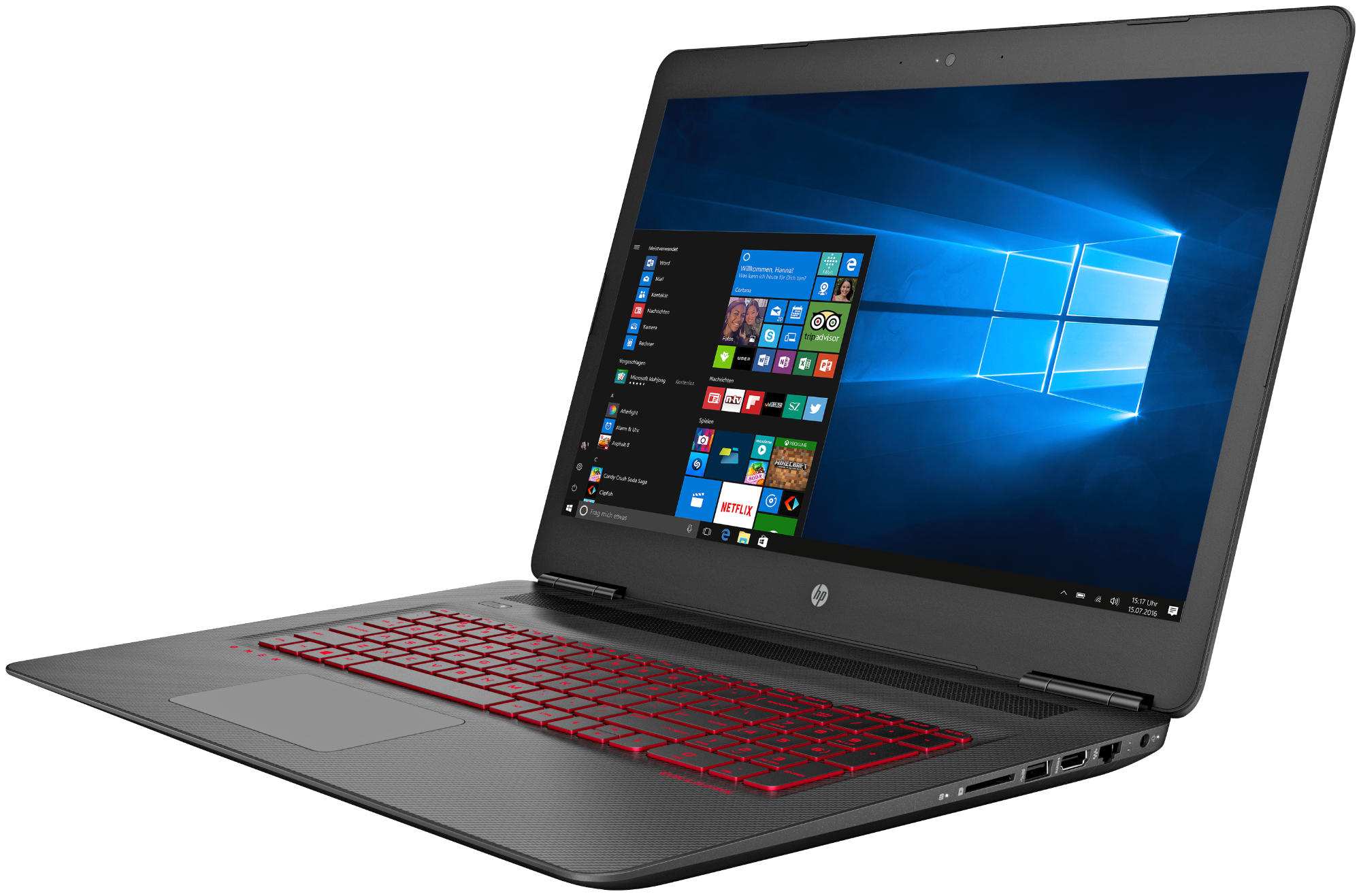 HP OMEN by HP 17-w103ng - 17,3 Zoll - Intel® Core™ i7 i7-6700HQ - 16 GB - 1 TB - NVIDIA GeForce® GTX 1060 - Windows 10 Home (64 Bit)