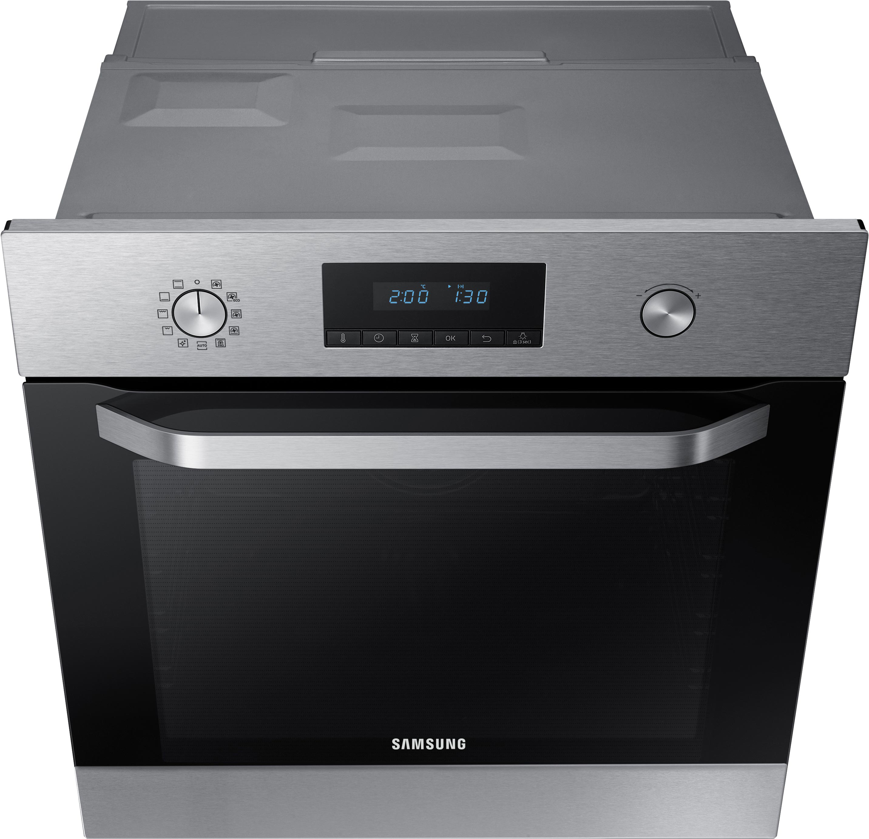 SAMSUNG NV70K3370BS, Einbaubackofen (Einbaugerät, 70 l, 595 mm breit)