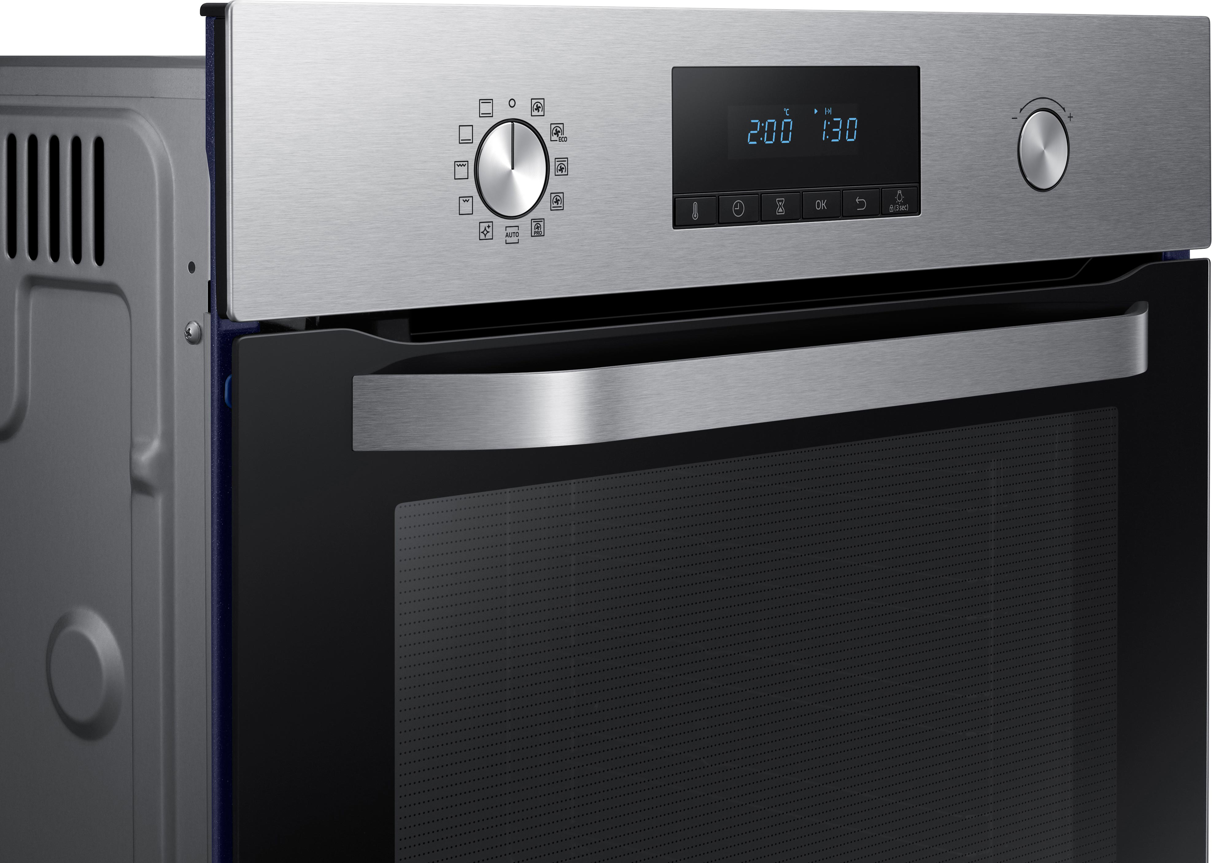 SAMSUNG NV70K3370BS, Einbaubackofen (Einbaugerät, 70 l, 595 mm breit)