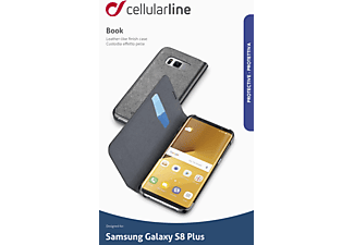 CELLULAR LINE BOOKESSGALS8PLK, Bookcover, Samsung, Galaxy S8+, Schwarz