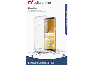 CELLULAR LINE CLEARDUOGALS8PLT Clear Duo, Backcover, Samsung, Galaxy S8+, Transparent