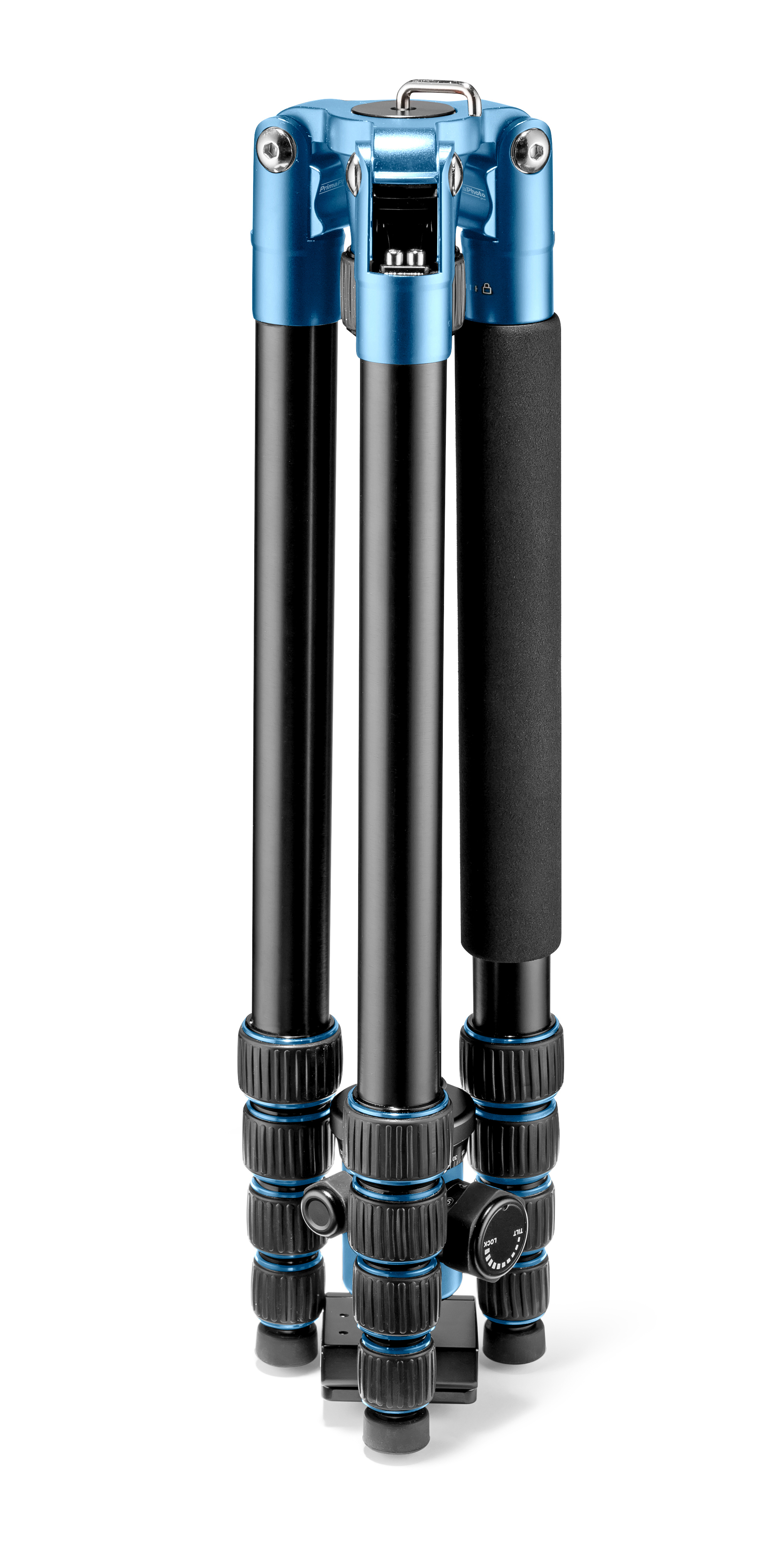 PRIMAPHOTO PHTRBBL Dreibein Stativ, Blau, Höhe offen bis 1400 mm